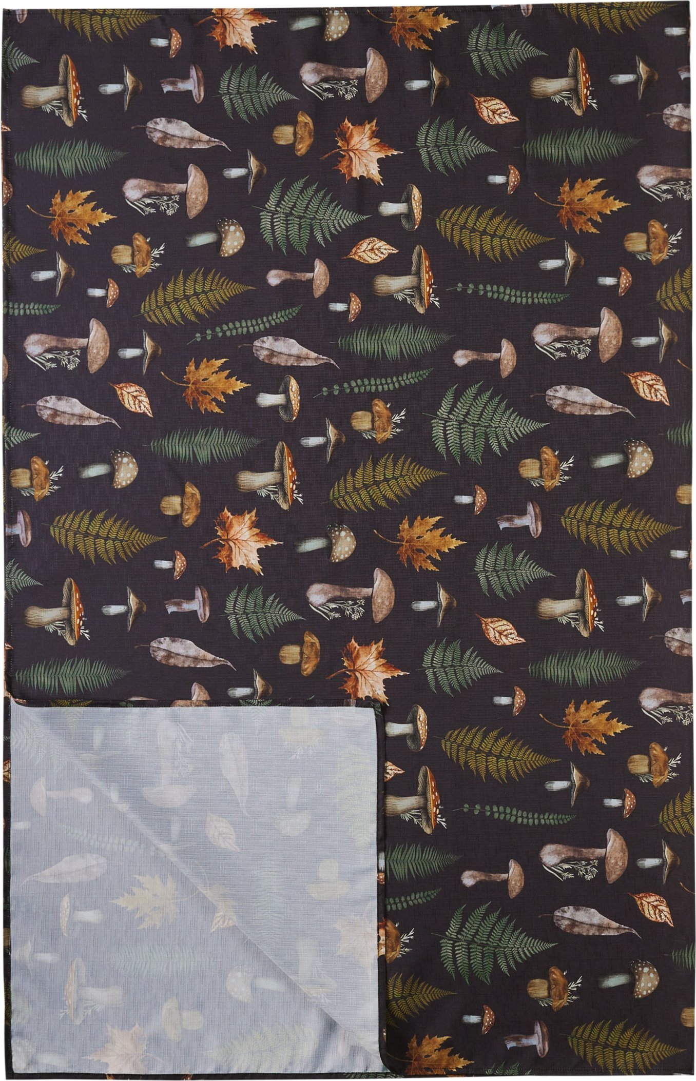 LIVARNO home Tischdecke / Tischläufer-Set, aus recyceltem Material (Tischdecke, Pilze)