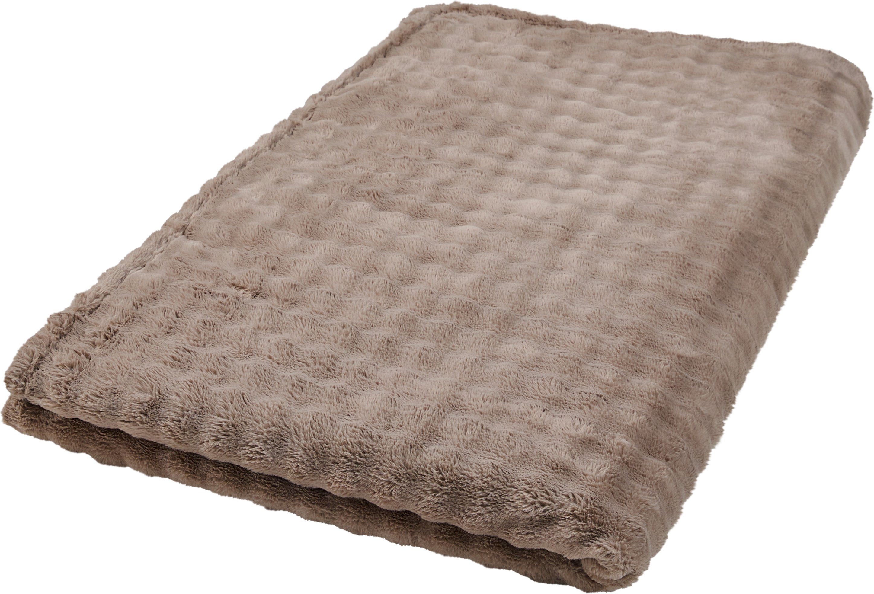 LIVARNO® Kuscheldecke mit Struktur 180x220cm (Beige)