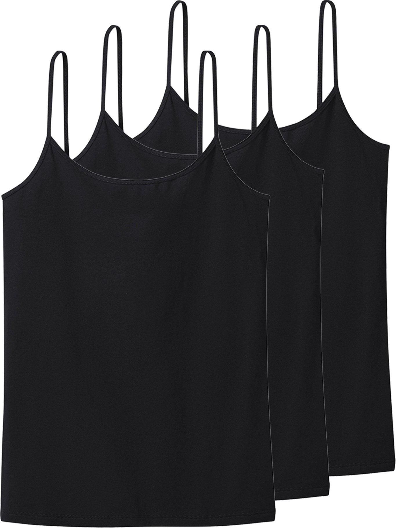 Thumbnail - esmara® Damen Spaghettiträgerhemden, 3 Stück (Schwarz, M(40/42))