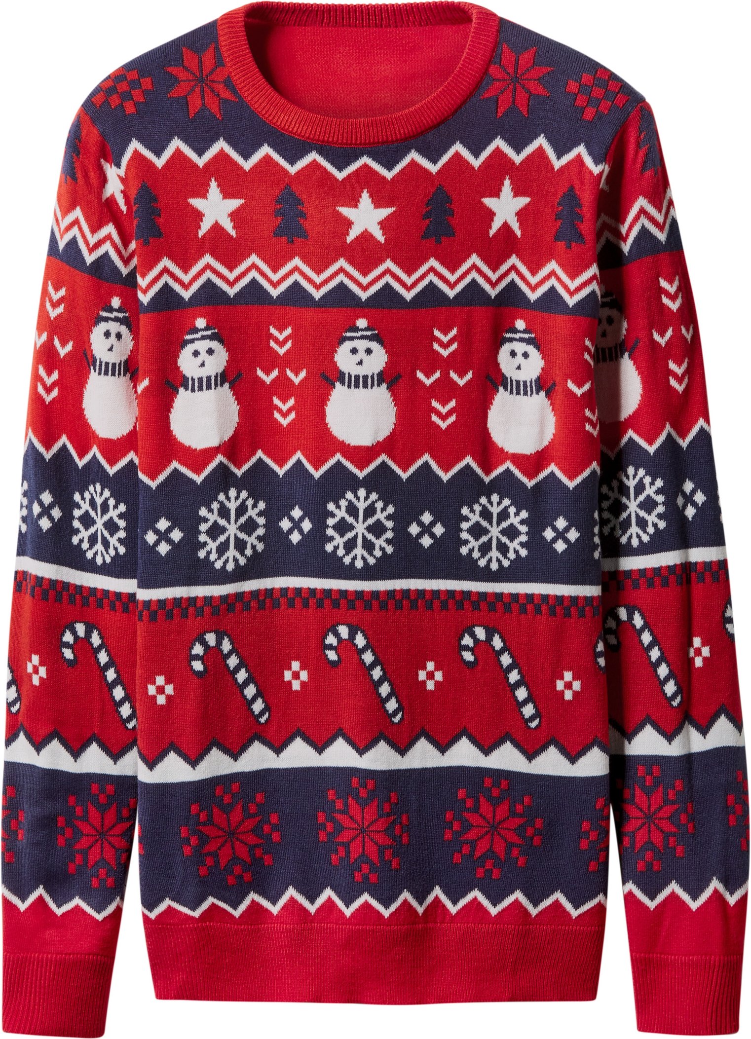 esmara Men Herren Premium-Weihnachtspullover mit LED-Effekt und Musik / Premium-Weihnachtspullover mit LED-Effekt (Rot, ...