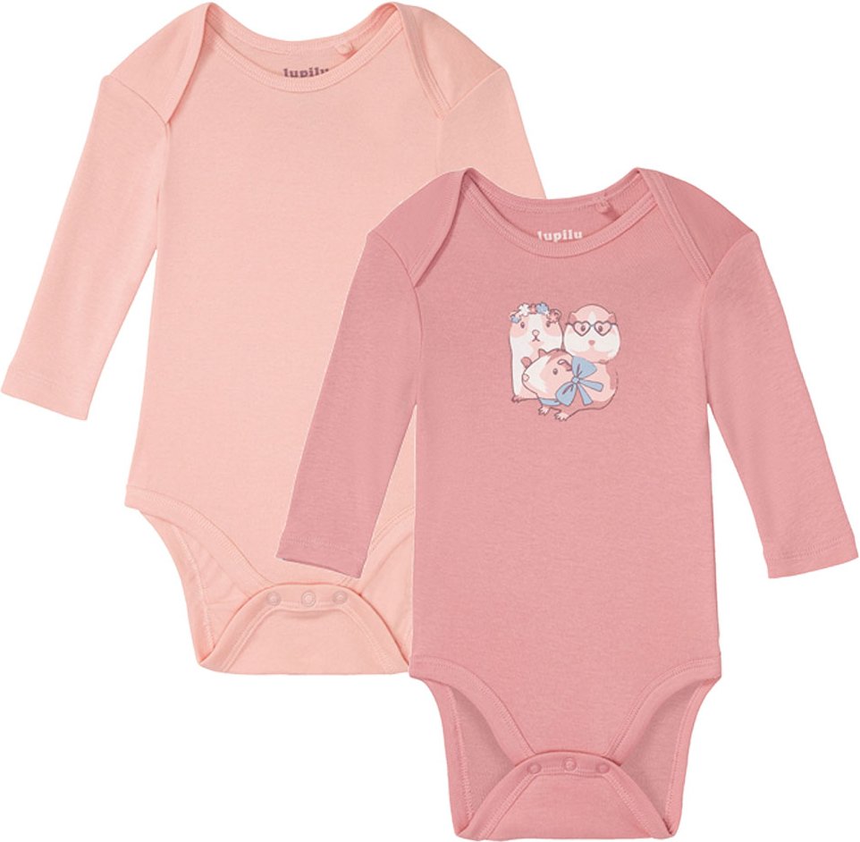 Thumbnail - lupilu® 2 Baby Bodies (rosa/pink, 50/56)