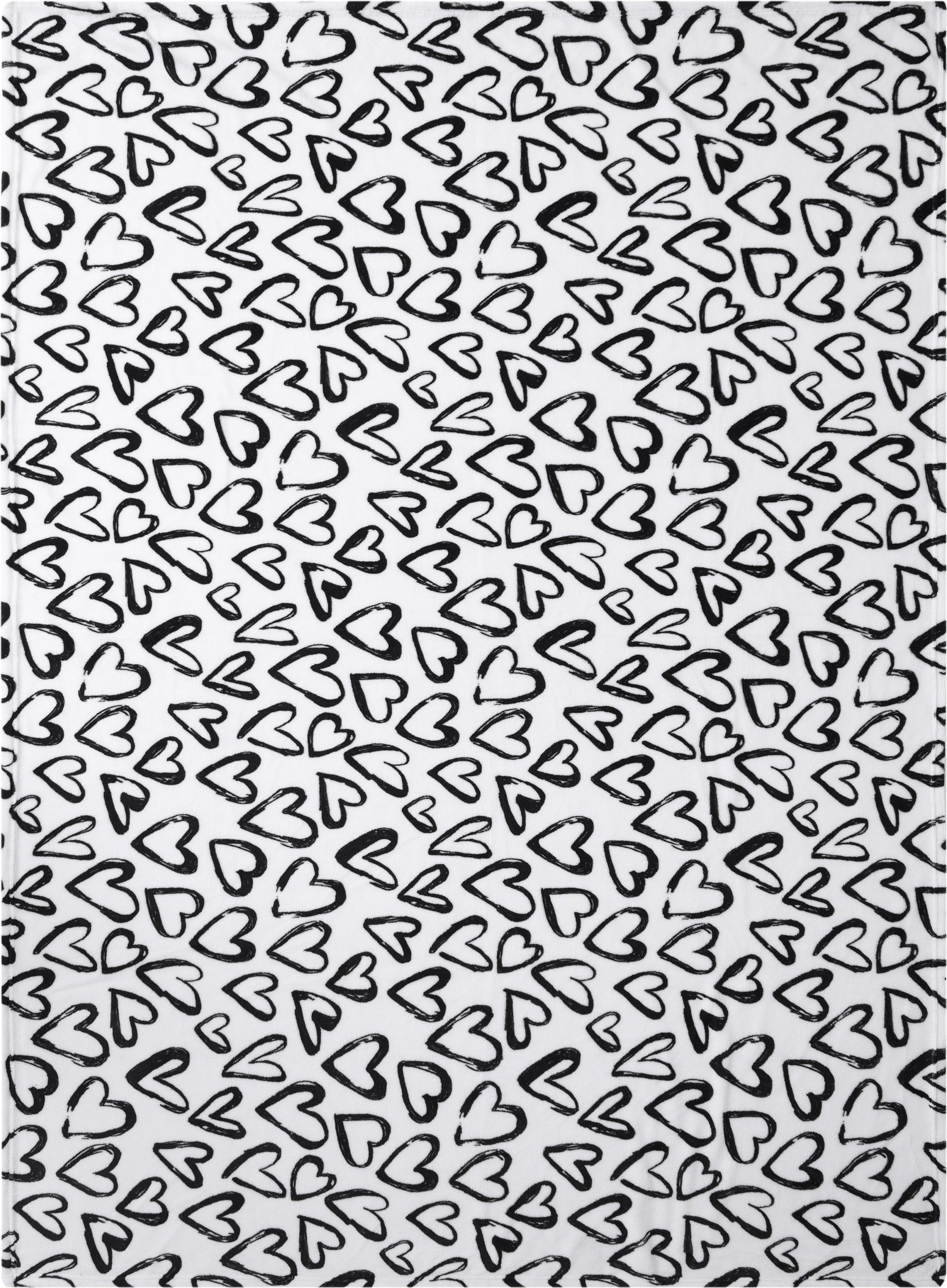 LIVARNO® Kuscheldecke 150 x 200 cm (Herzen/weiß)