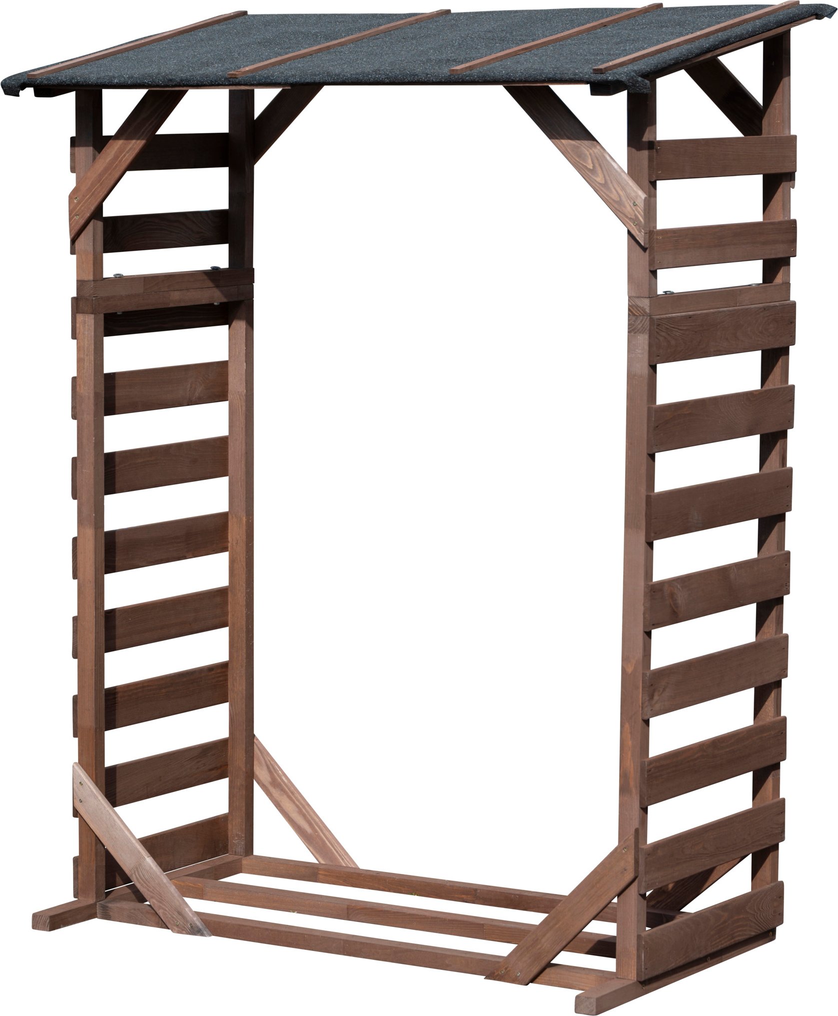 dobar Kaminholzregal »Ligno« mit Bitumendach, L 133 x B 77 x H 169 cm