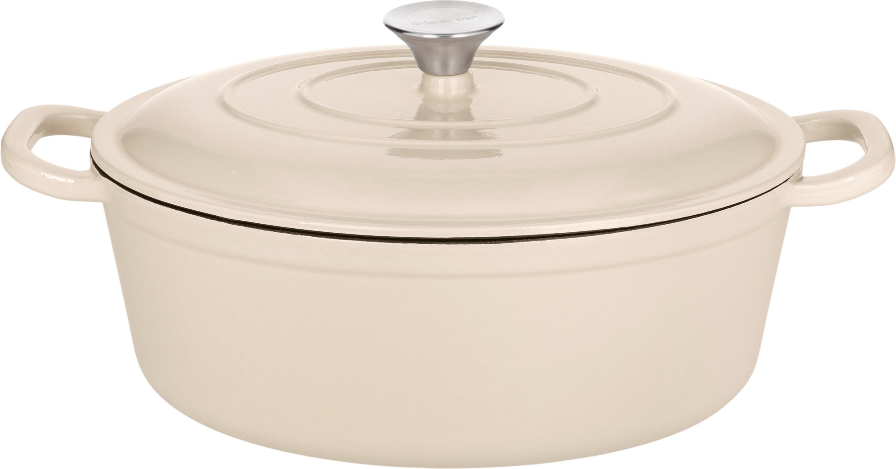 SILVERCREST® Gussbräter emailliert 4,2 L (Beige)