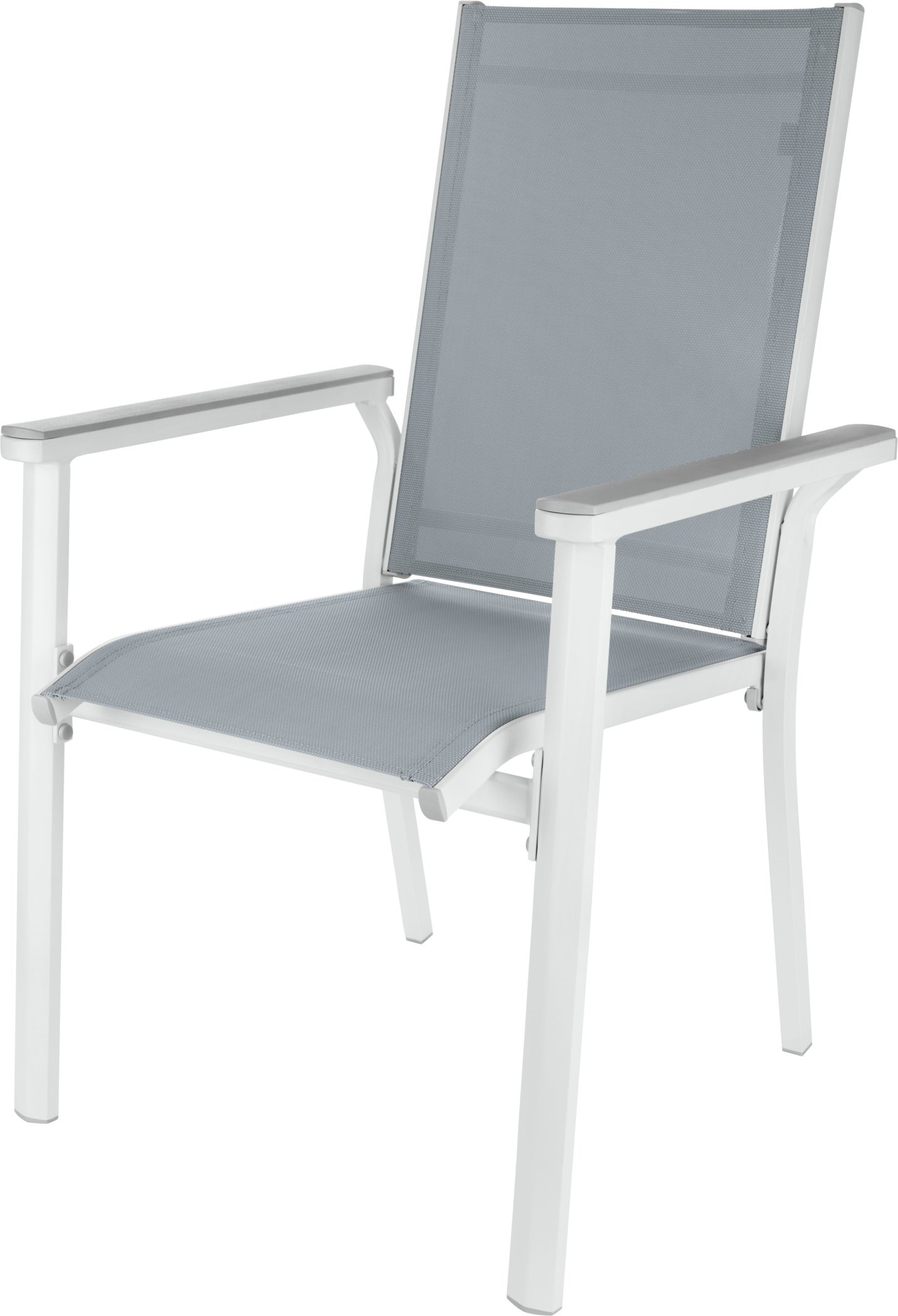 LIVARNO home Alu-Stapelsessel »Houston«, weiß/hellgrau