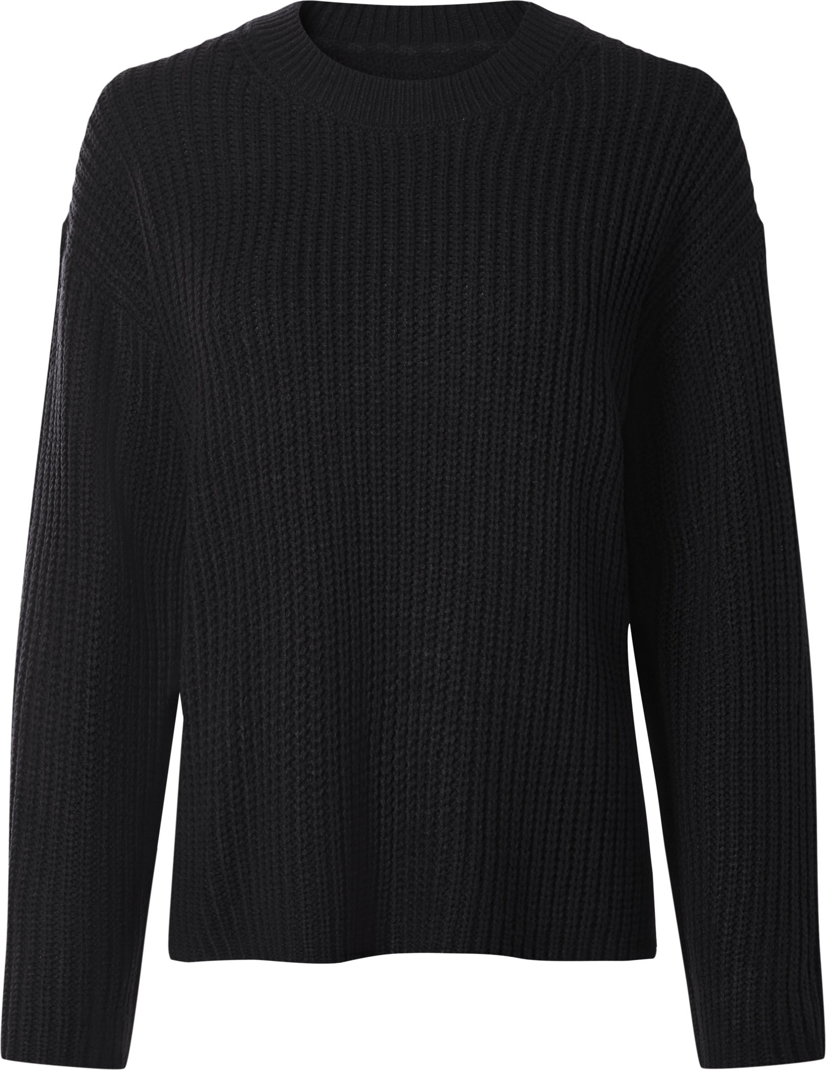 esmara® Damen Pullover Strukturstrick (Schwarz, XS(32/34))