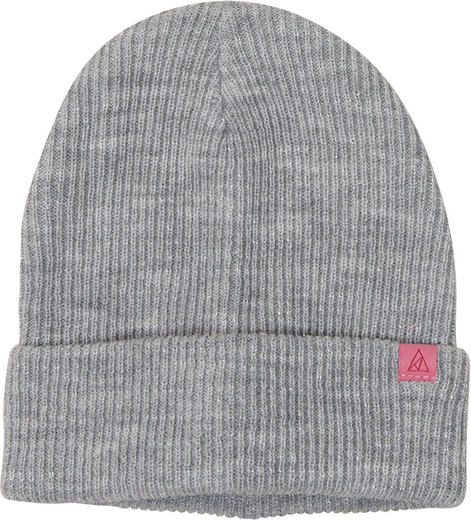 CRIVIT Kinder Mädchen/Jungen Mütze aus Strick (Grau, 134/146)