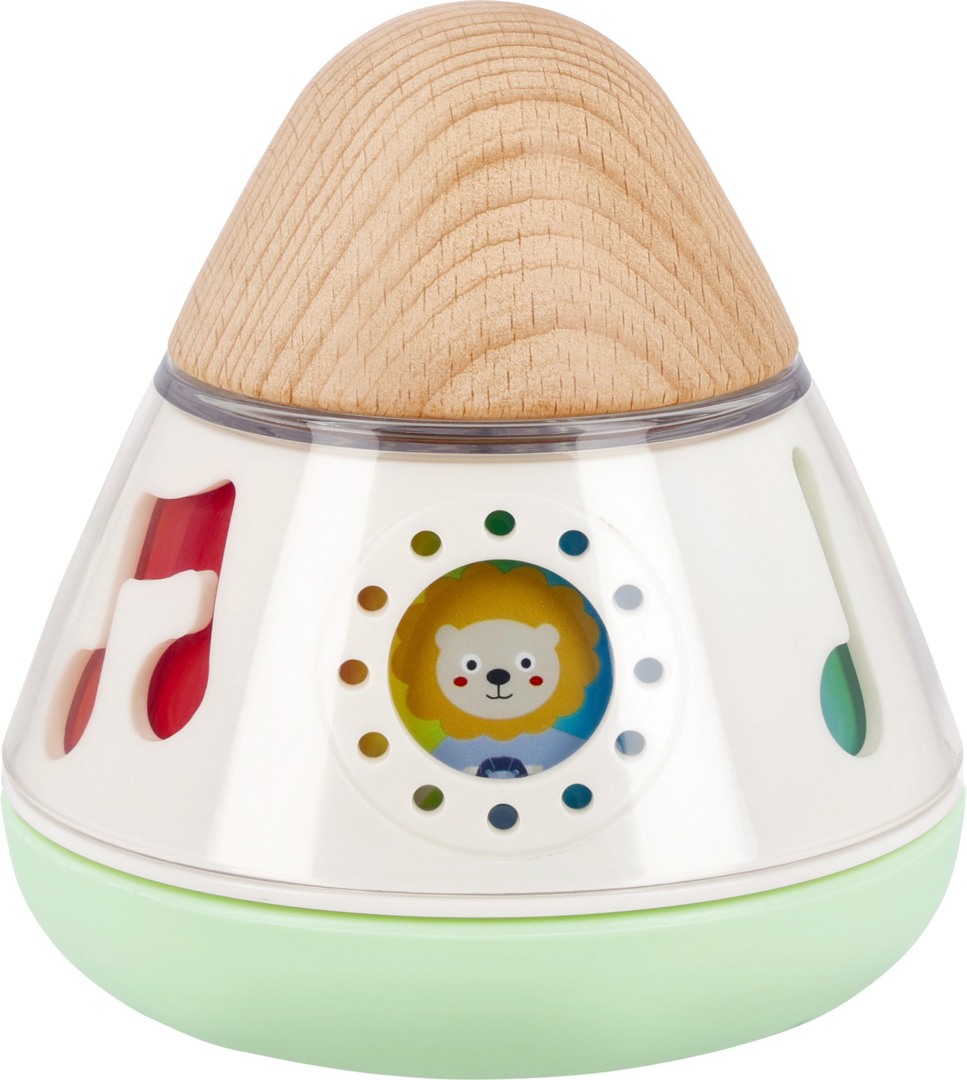 lupilu® Holz Baby Klangspielzeug (Musikkreisel)