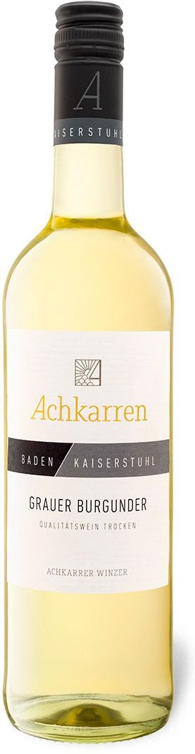 Winzergenossenschaft Achkarren Grauburgunder Kaiserstuhl QbA trocken, Weißwein 2024
