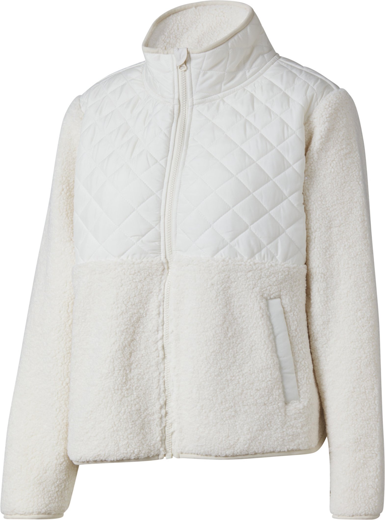 Thumbnail - CRIVIT Damen Fleecejacke Lammfellimitat (Weiß, L(44/46))