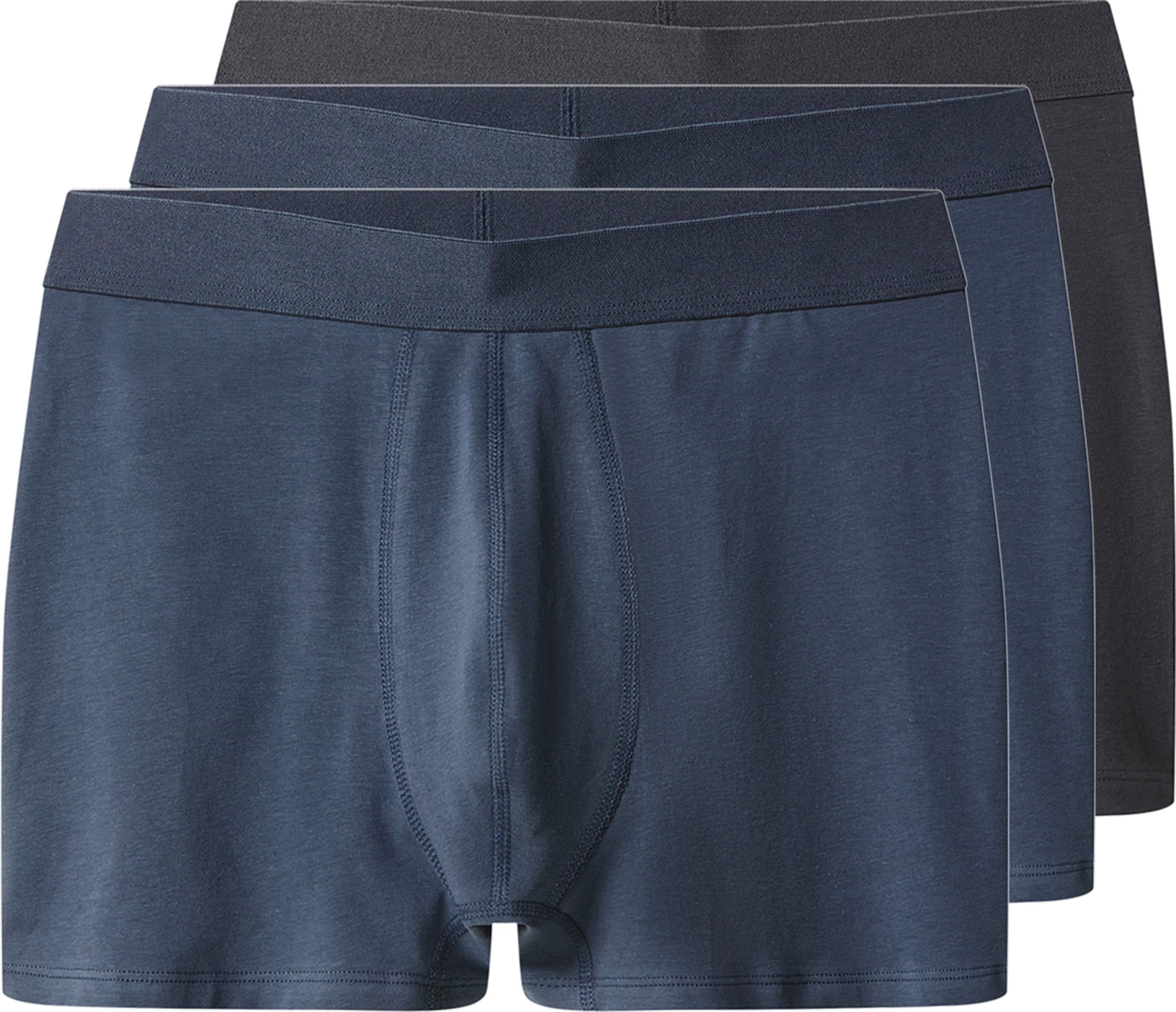 Thumbnail - esmara Men Herren Boxer, 3 Stück (dunkelgrau/blau, 5/M)