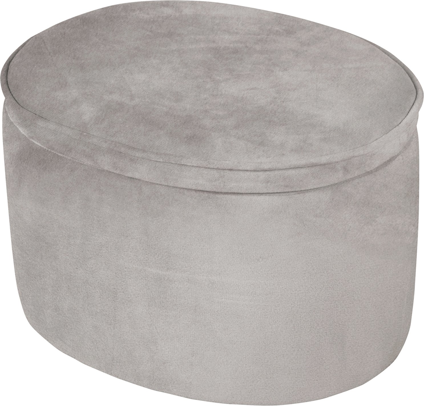 roba Kinderhocker (oval mit Aufbewahrung, Grau)