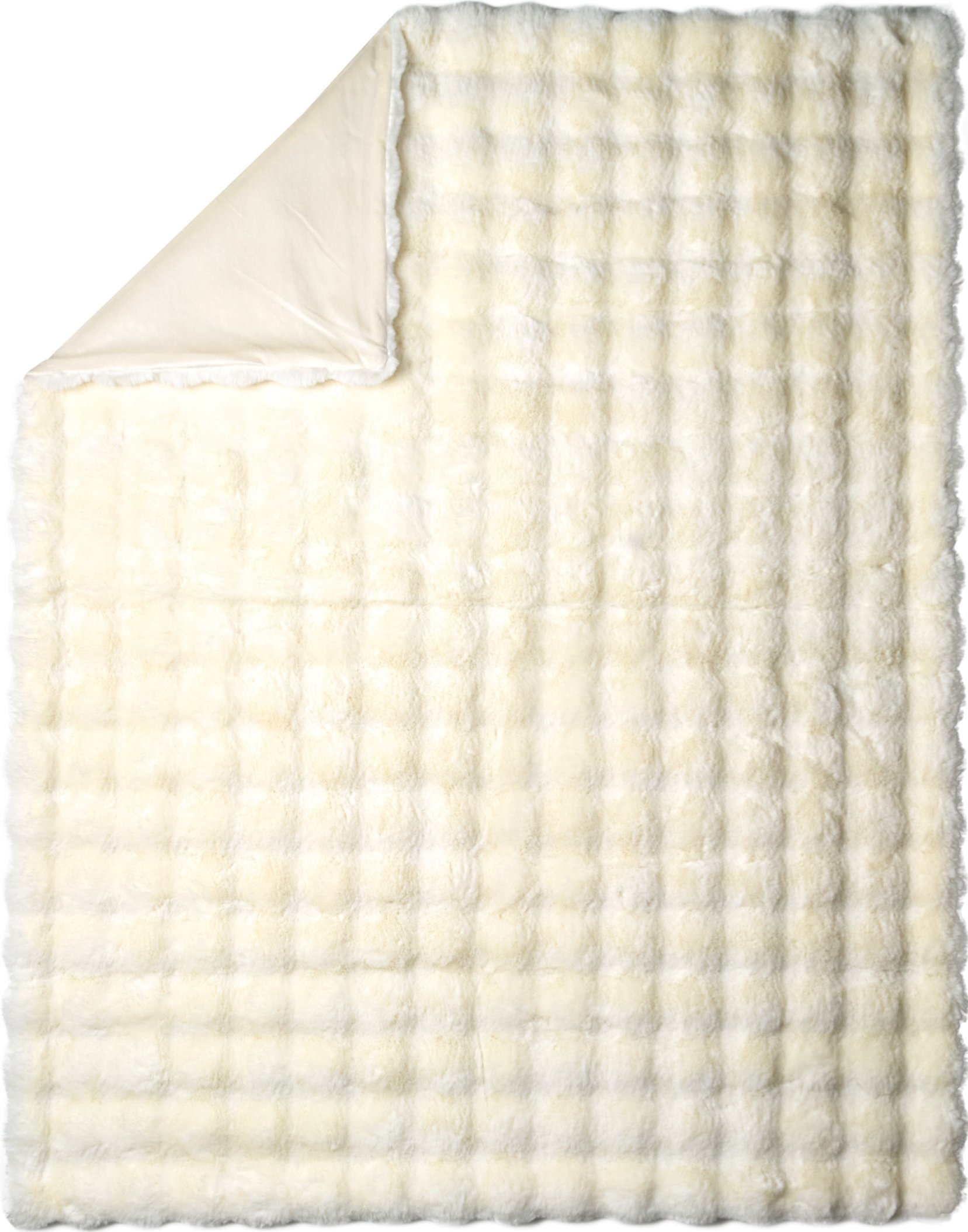 Kuscheldecke Fake Rabbit Fur 130 x 170 cm (Weiß)""