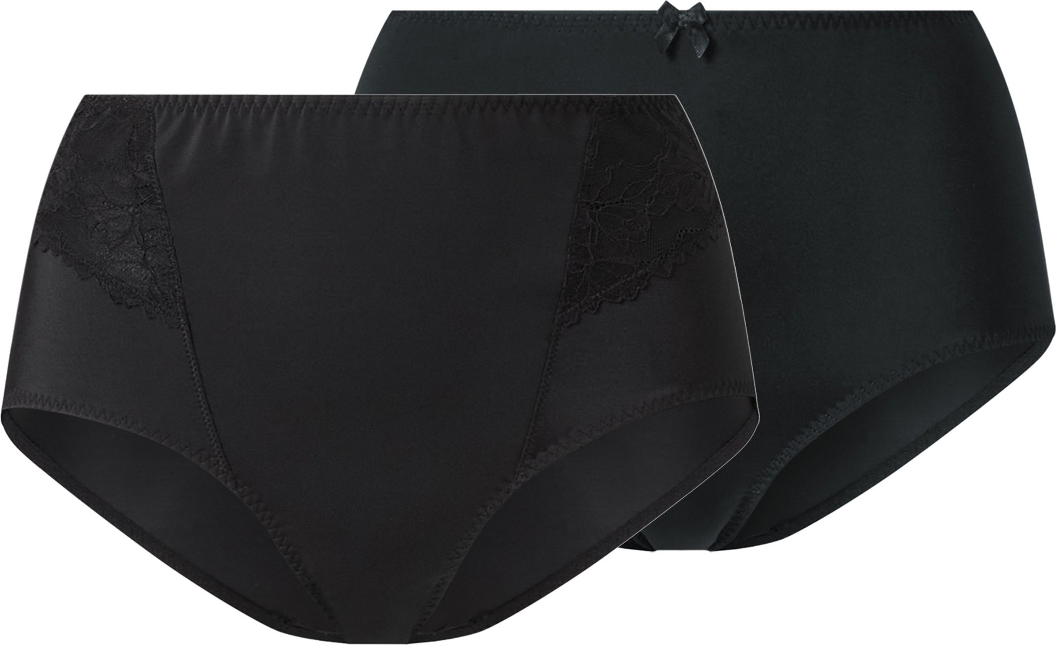 Thumbnail - esmara® Damen Miederslip 2er, formgebend (Schwarz, M(40/42))