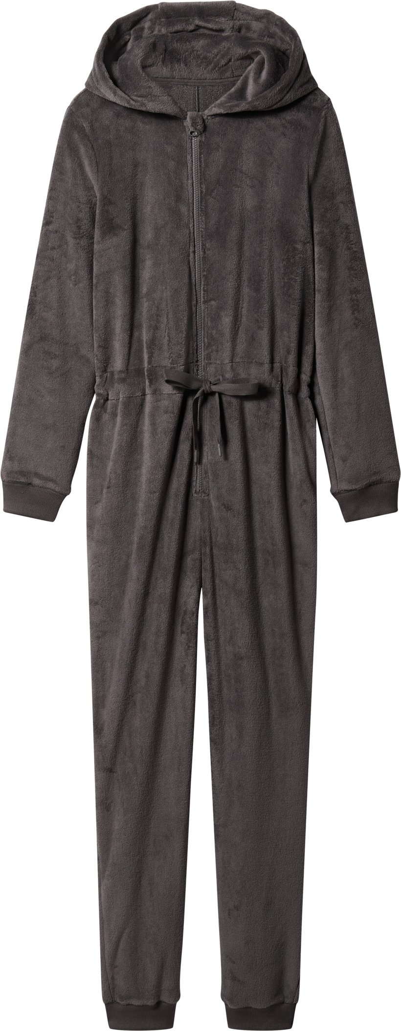 esmara® Damen Jumpsuit Plüsch (Dunkelgrau, S(36/38))