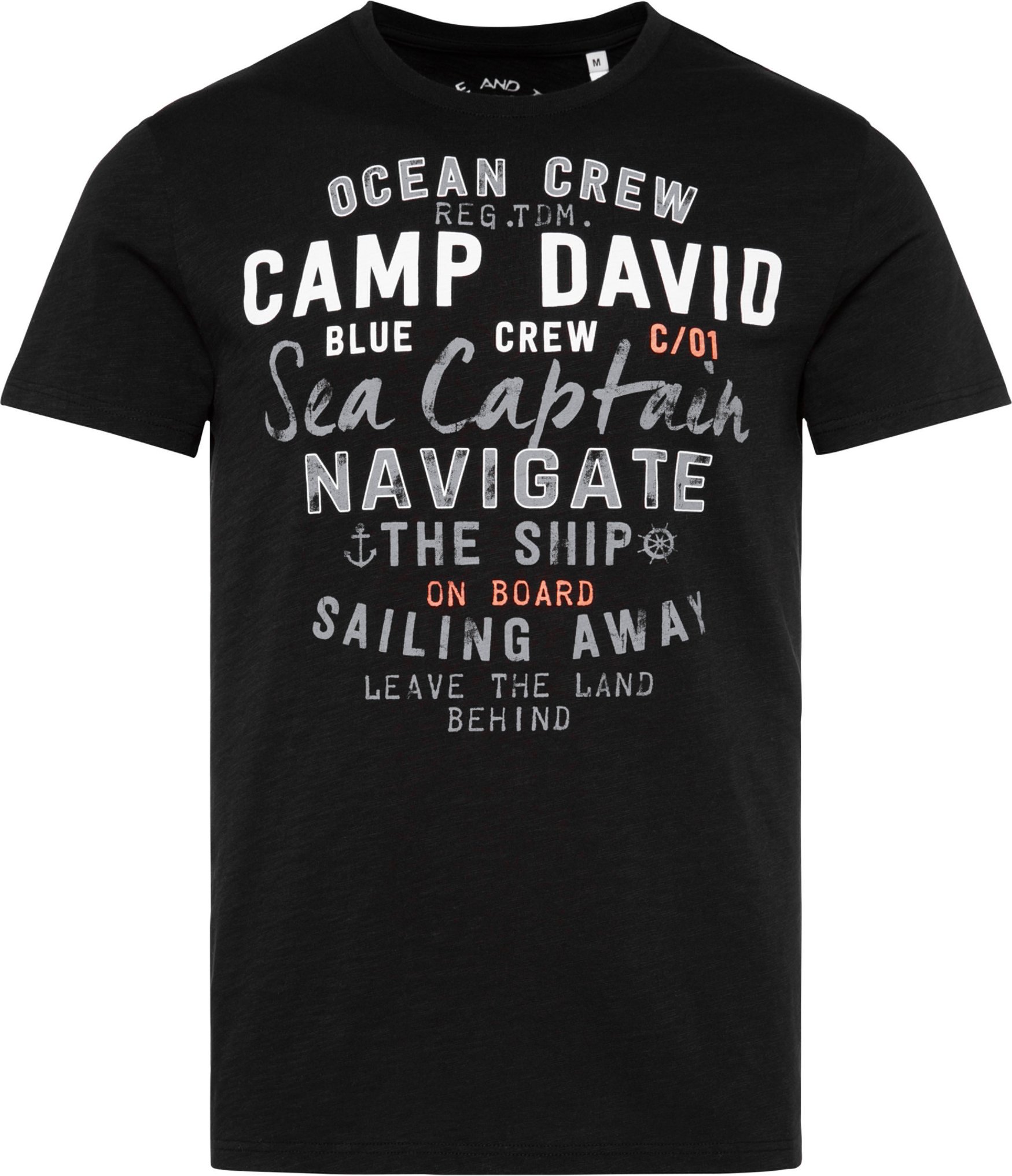 Camp David Herren T-Shirt (Schwarz, 3XL)
