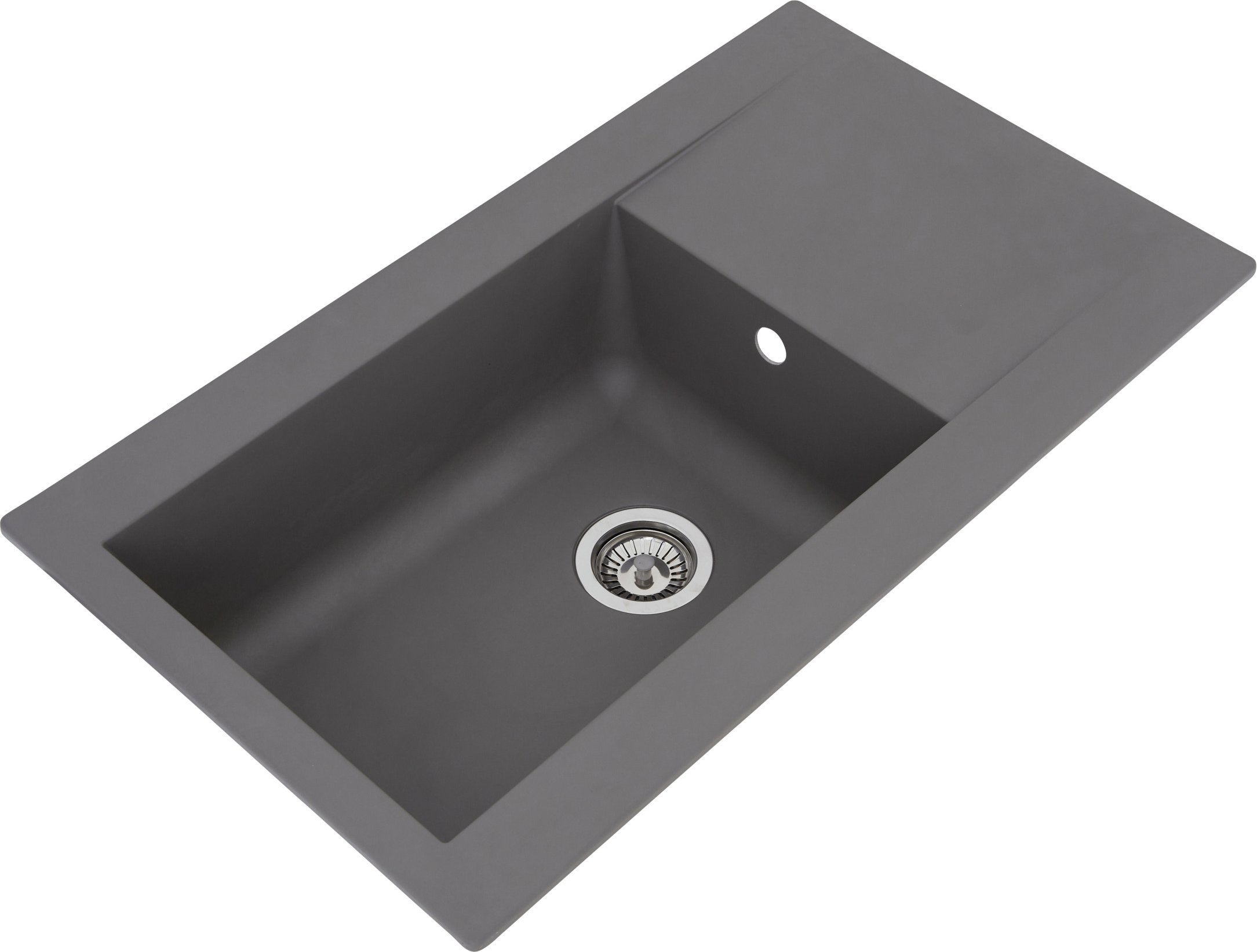 Respekta Einbauspüle Denver (Betongrau, 86 x 50 cm)