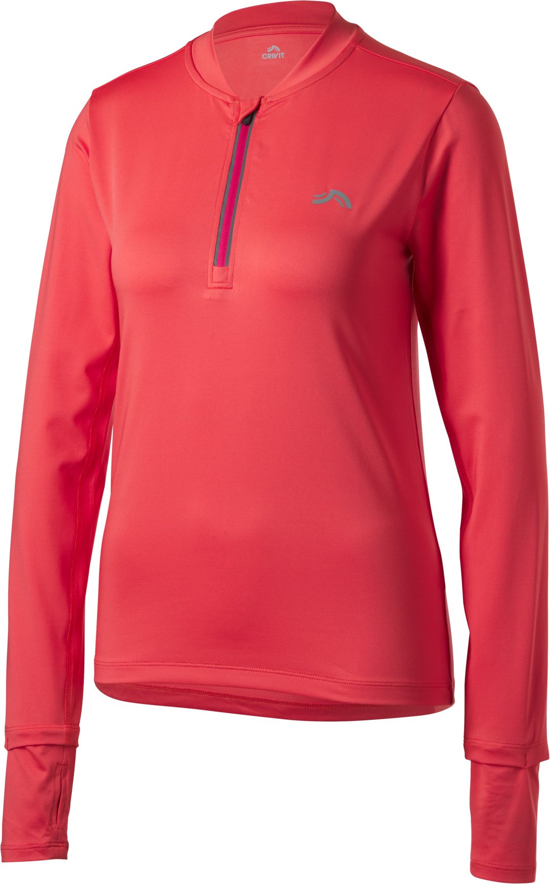 CRIVIT Damen Funktionsshirt langarm (Koralle, S(36/38))