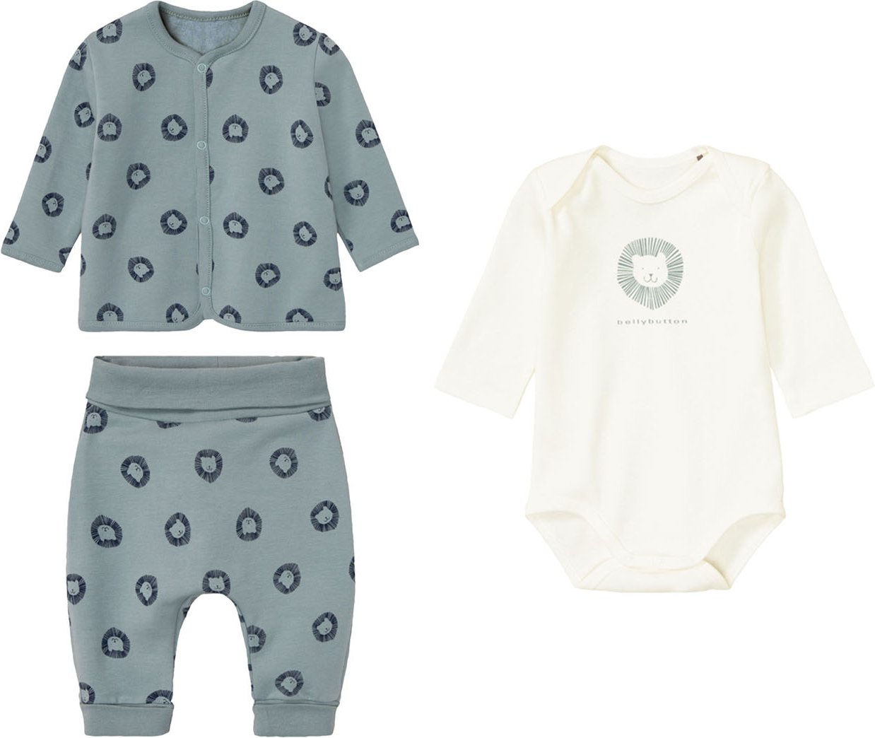 bellybutton Baby Mädchen Jungen New Born Geschenkset (Blau, 62)