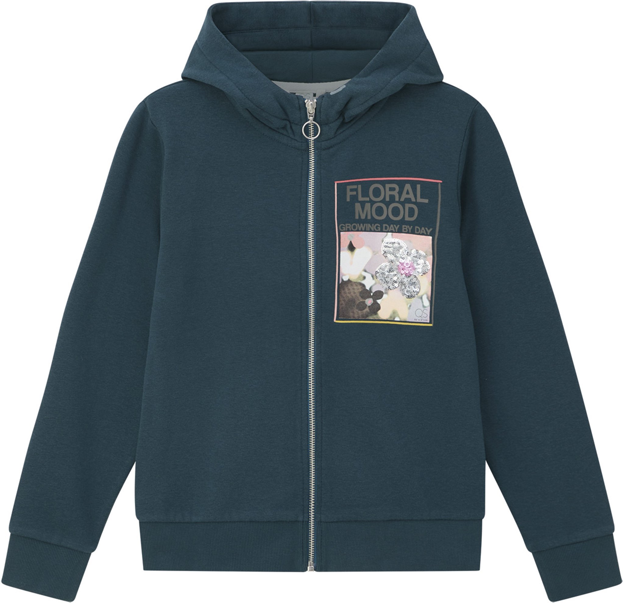 QS by s.Oliver Kinder Sweatjacke (Petrol, XL (176))