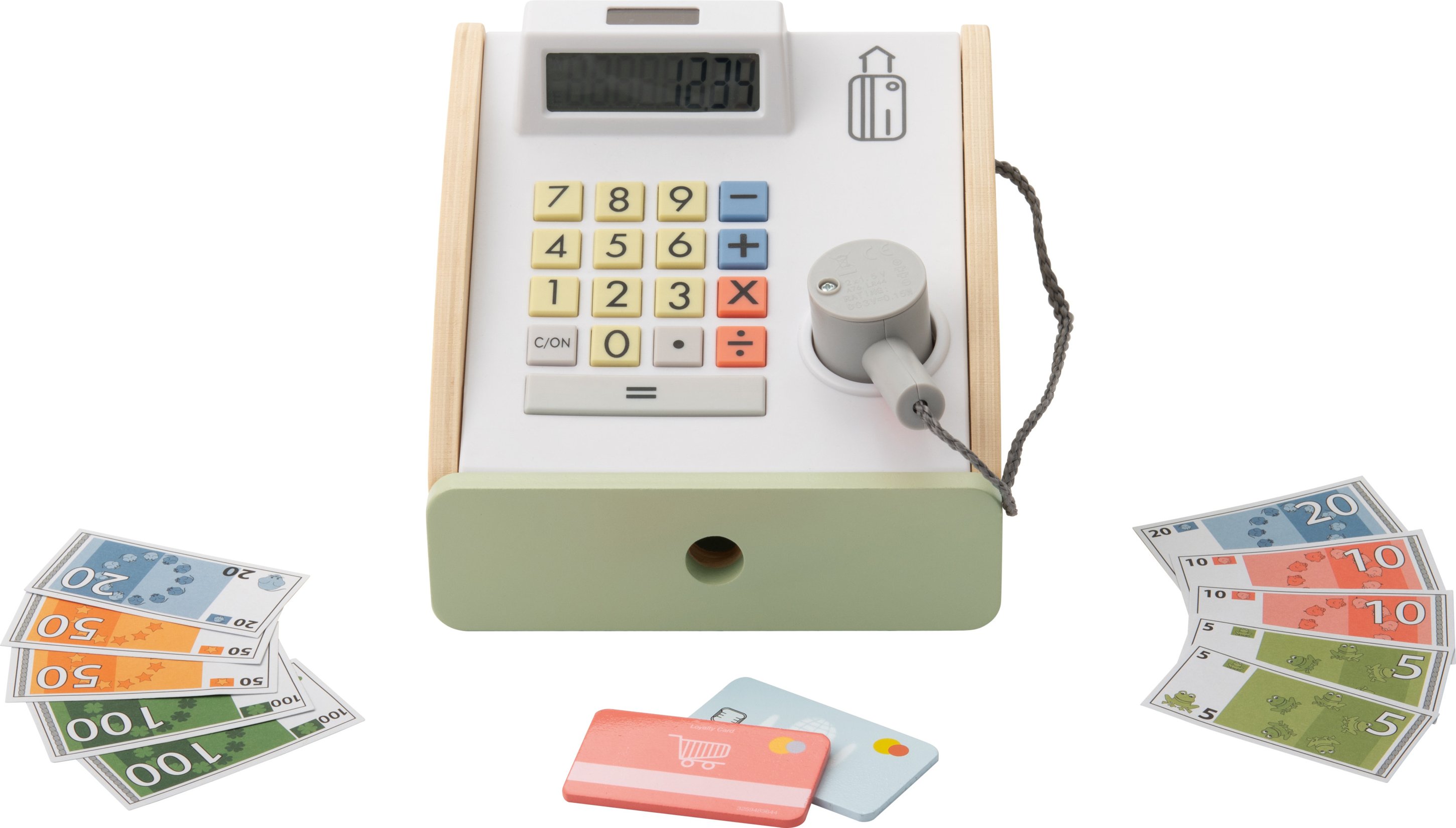 lupilu® Kassen-Set / Waagen-Set / Lebensmittelkisten-Set / Einkaufskorb (Kasse)