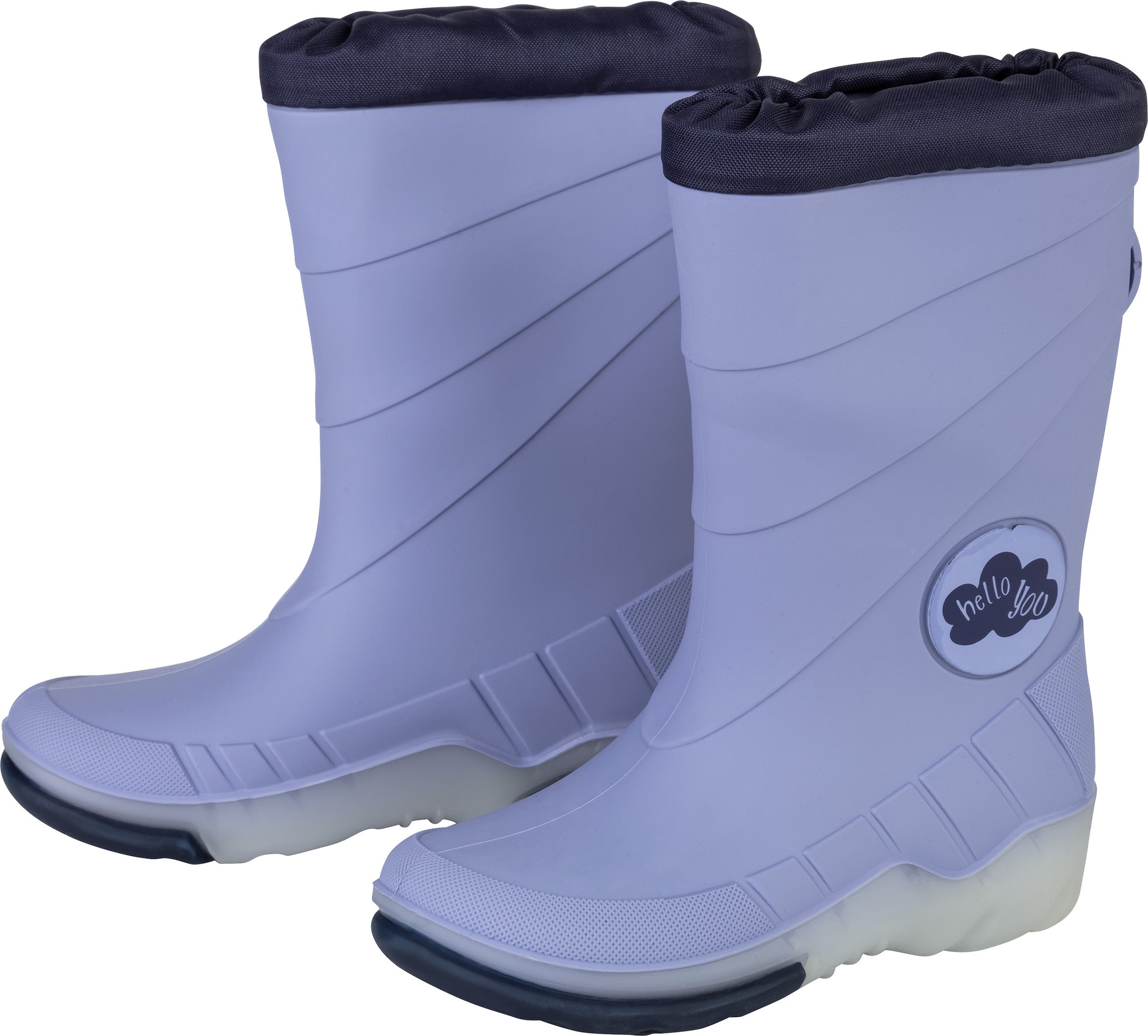 Thumbnail - lupilu® Kleinkinder Mädchen Regenstiefel mit Licht (Navy, 22/23)