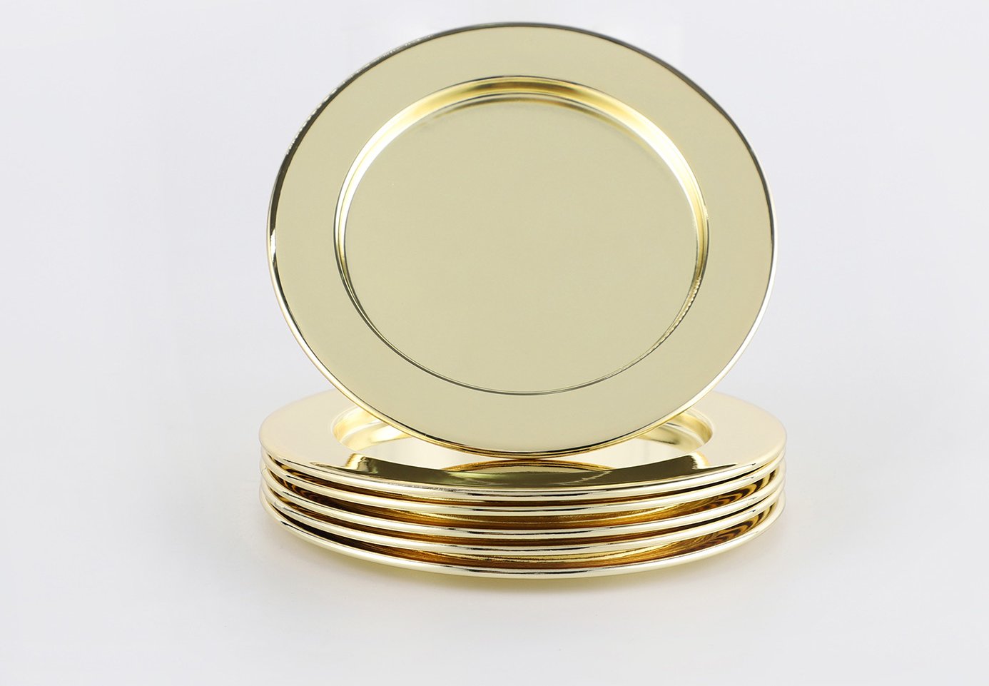 ECHTWERK Untersetzer- / Serviettenring-Set (dekoratives Glasuntersetzer 6t, Gold, 6tlg)