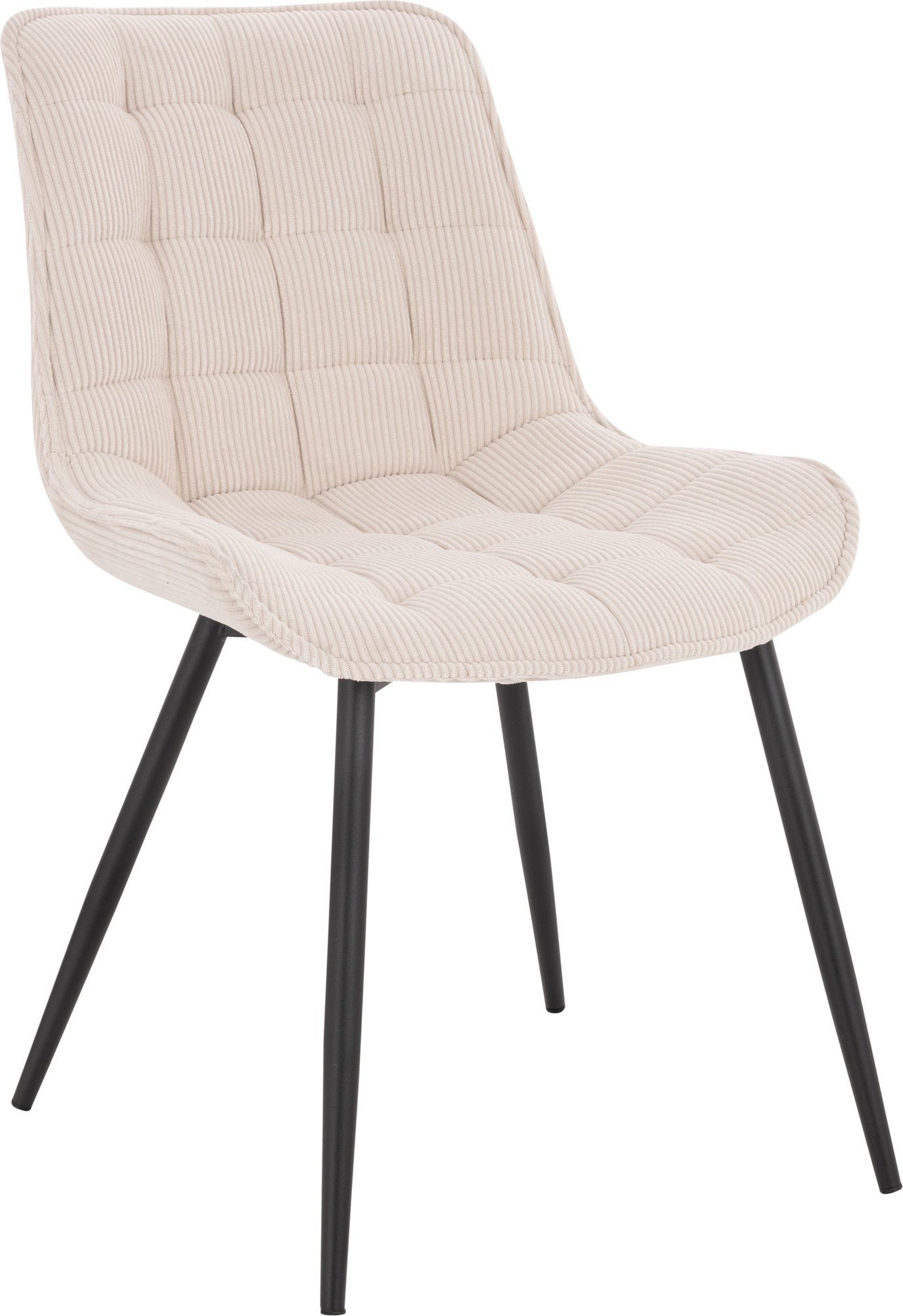 HOME DELUXE Polsterstuhl Esszimmer 2er Set IKALO (Creme)