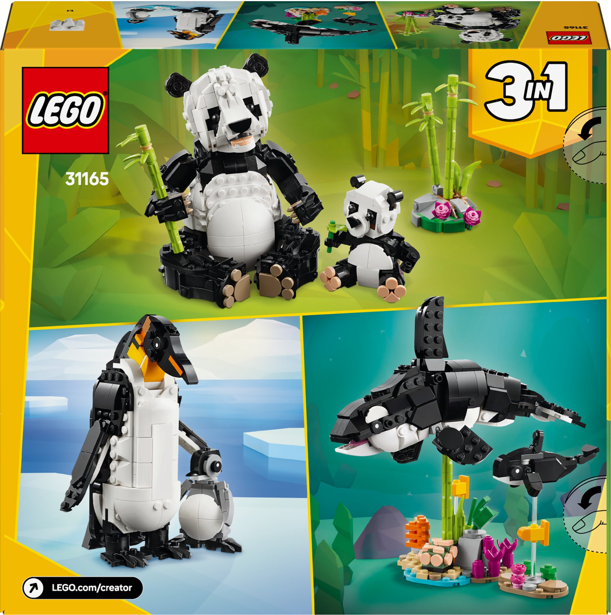 LEGO® Creator 31165 Wild Animals: Panda Family