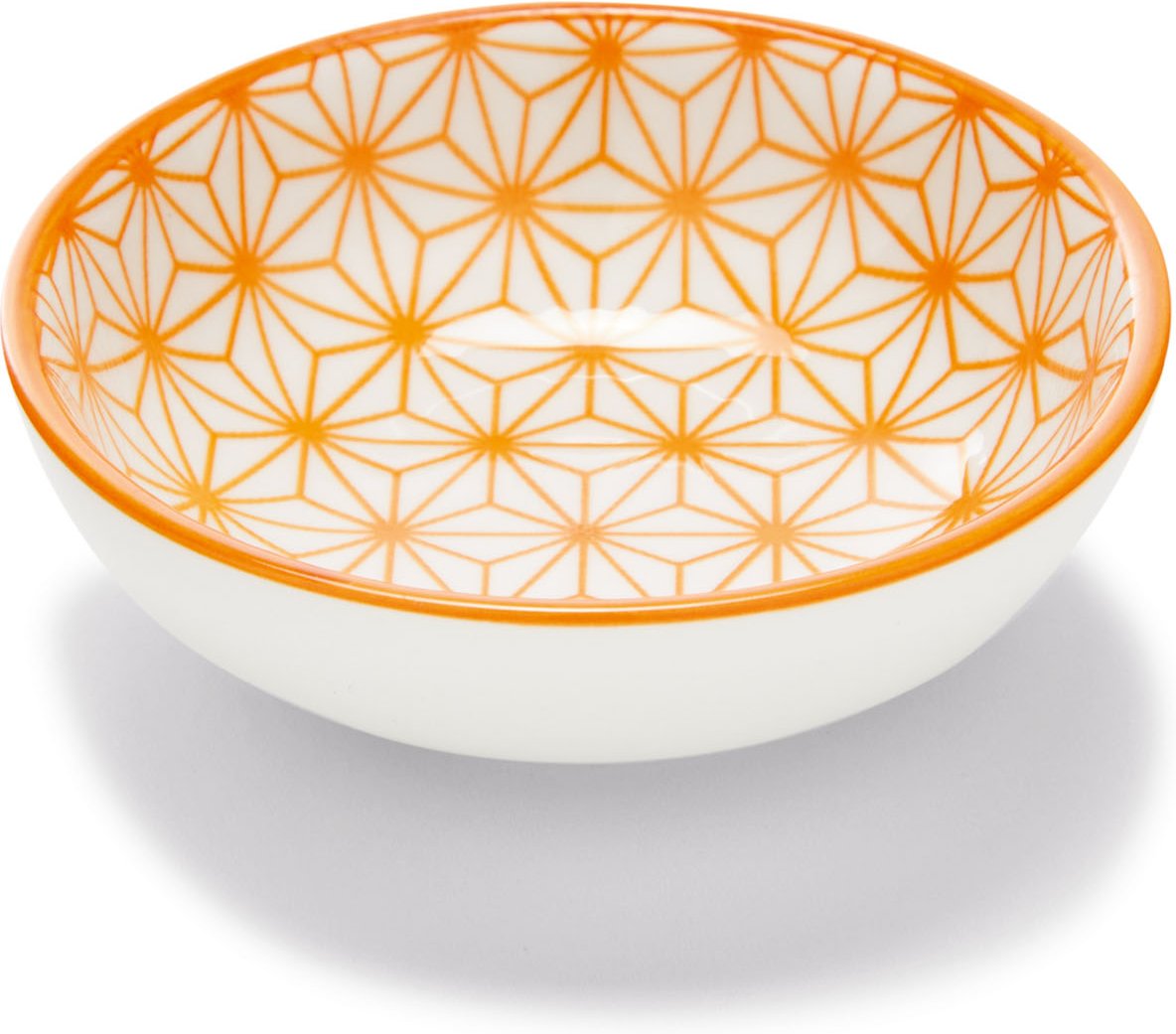 ERNESTO® Schüsseln/Dipschälchen/Porzellanlöffel (Dipschälchen/weiß/orange)