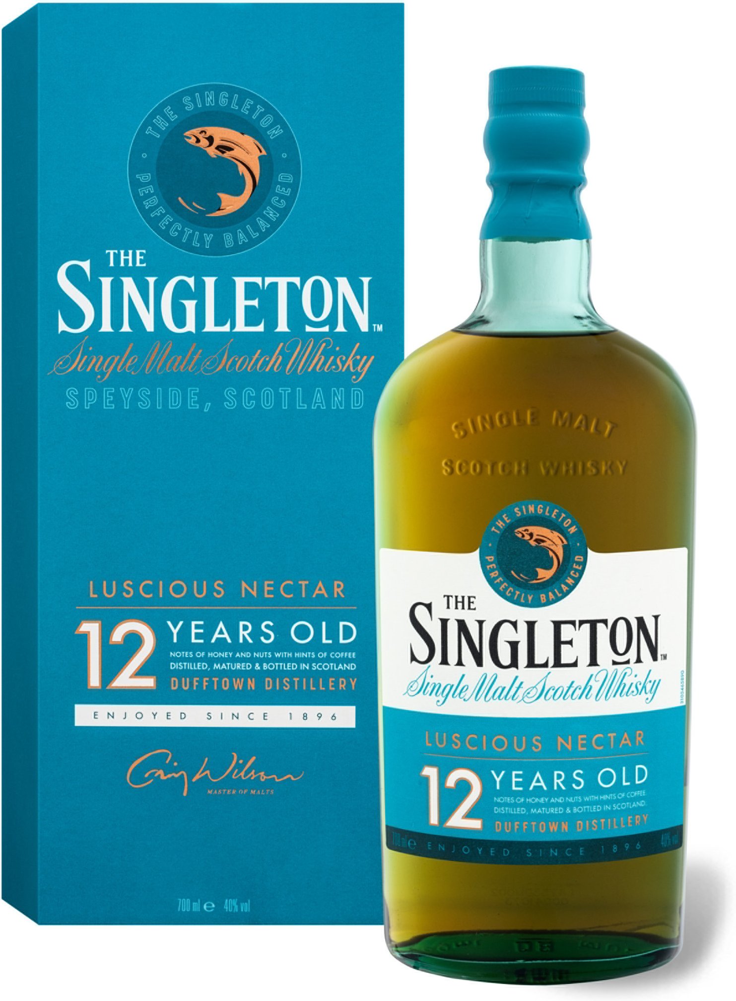 The Singleton Speyside Dufftown Distillery Single Malt Scotch Whisky 12 Jahre mit Geschenkbox 40% Vol