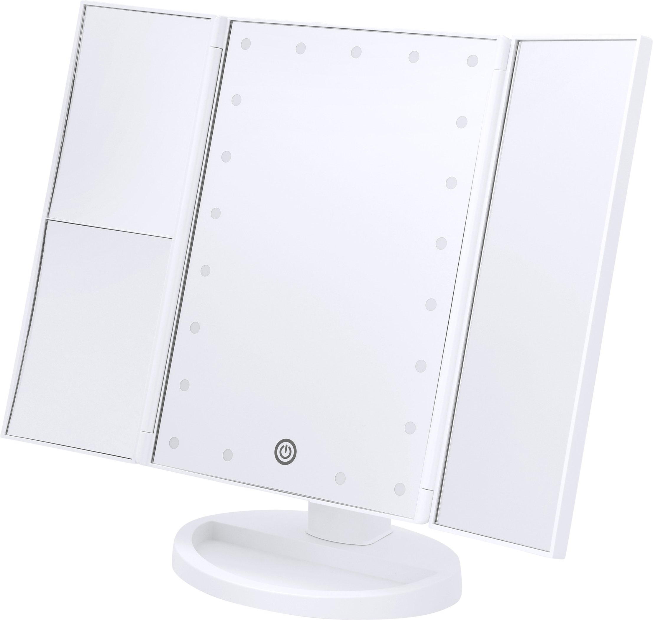 CIEN Beauty Kosmetikspiegel LED klappbar CKLK 6 A3 (Weiß)