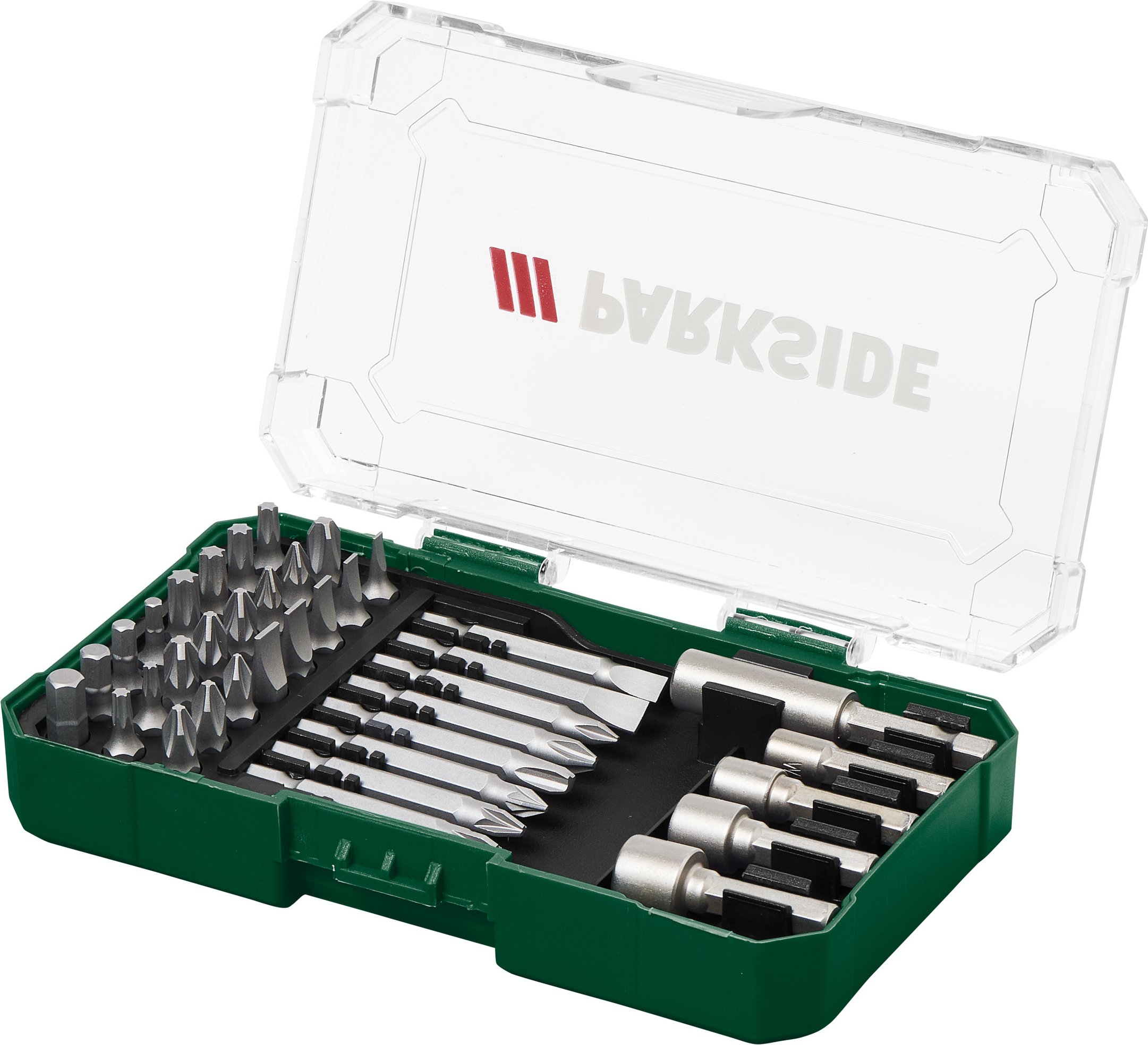 PARKSIDE® HSS-Spiralbohrer-Set / Steinbohrer-Set / Holzbohrer-Set / Bitschrauber-Set »PBB 4 C2« (Bitschrauber Set 37tlg....