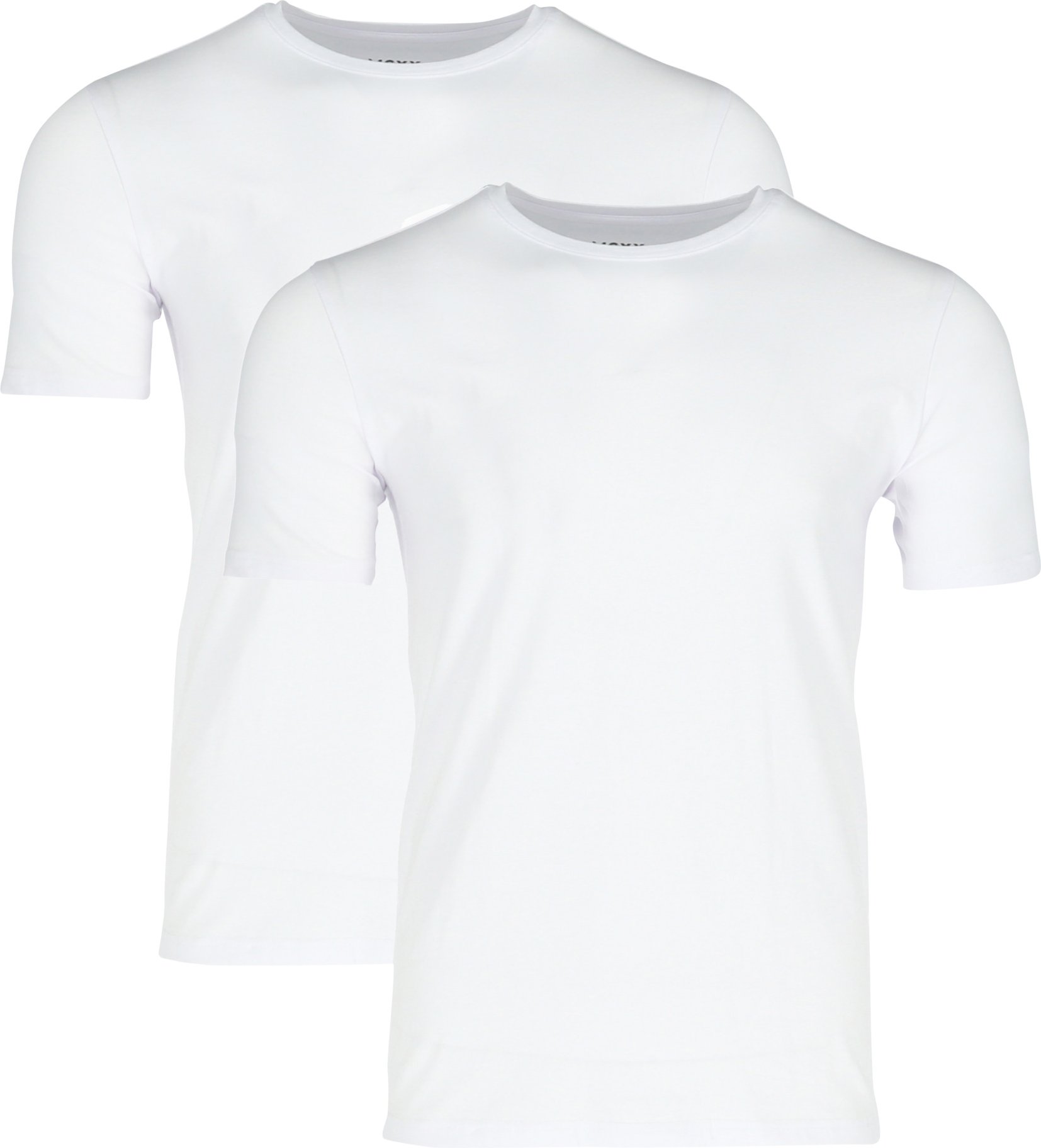 MEXX Herren Unterziehshirt, 2 Stück (Rundhals-Ausschnitt, Weiß, L)