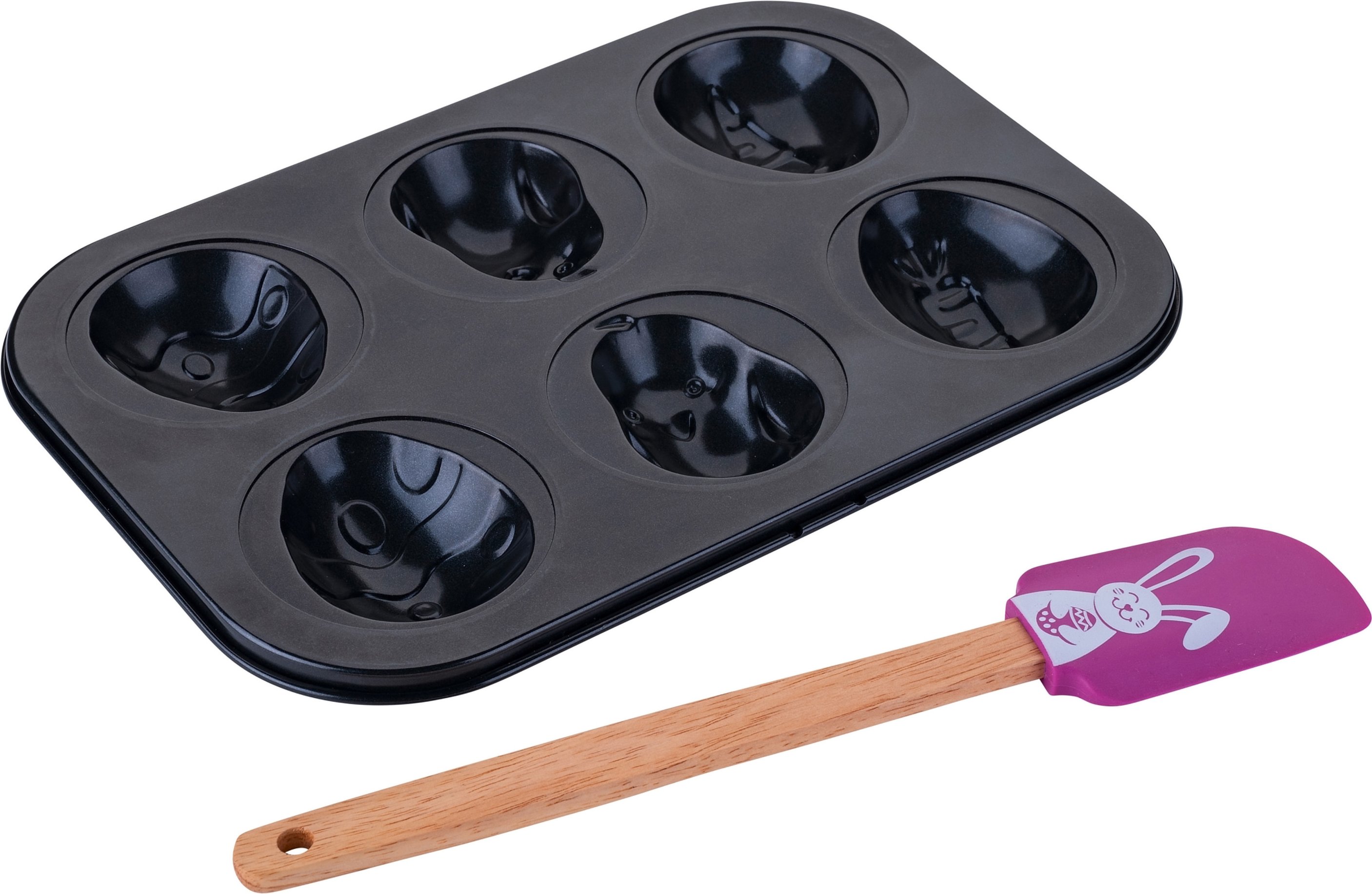 FACKELMANN 6er Muffinform mit Teigschaber