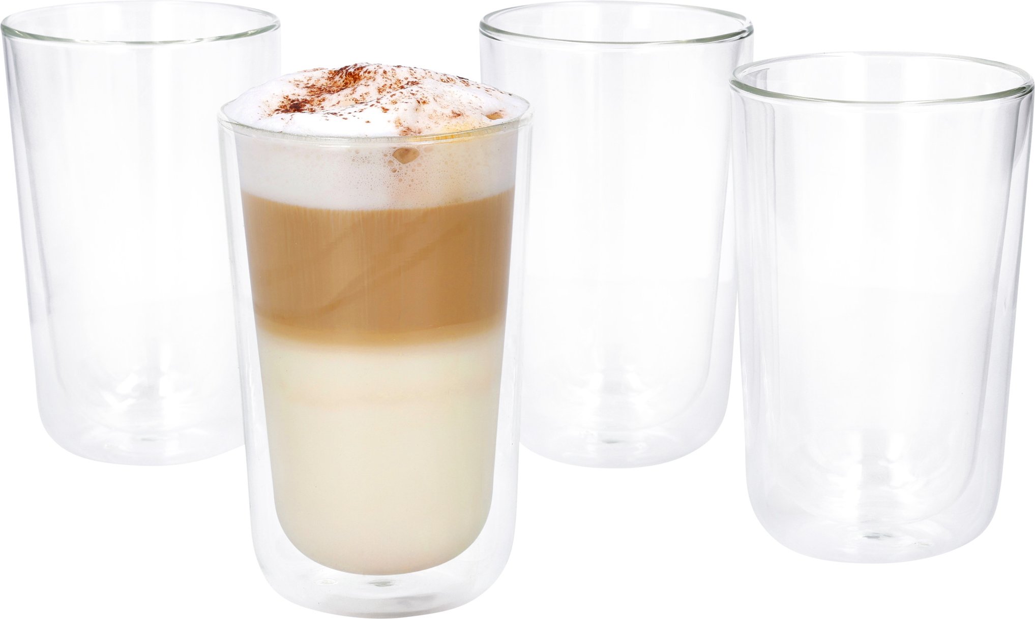 SILVERCREST® Latte Macchiato Thermogläser (Latte Macchiato 4er Set)
