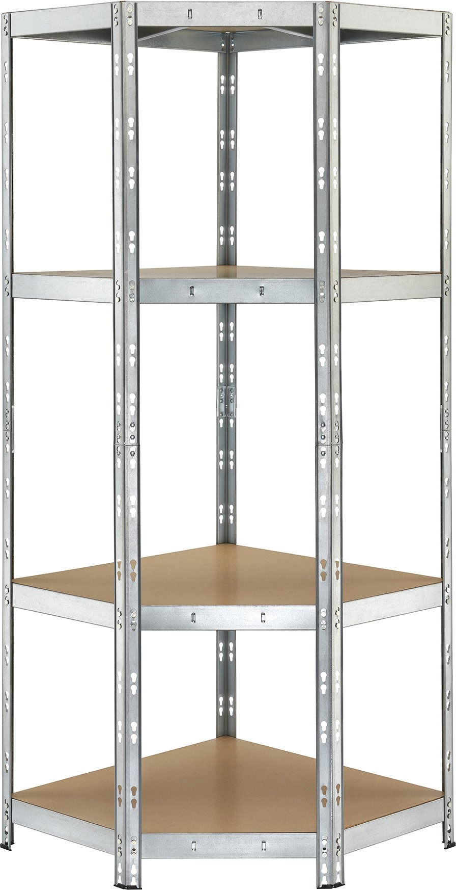 PARKSIDE® Eck-Schwerlastregal, mit 4 Böden, 70x70x180x40 cm, verzinkt""