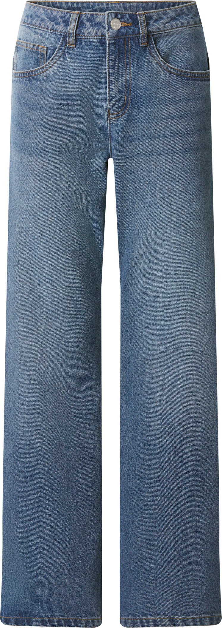 esmara® Damen Jeans / Wide Leg (Blau, 40)