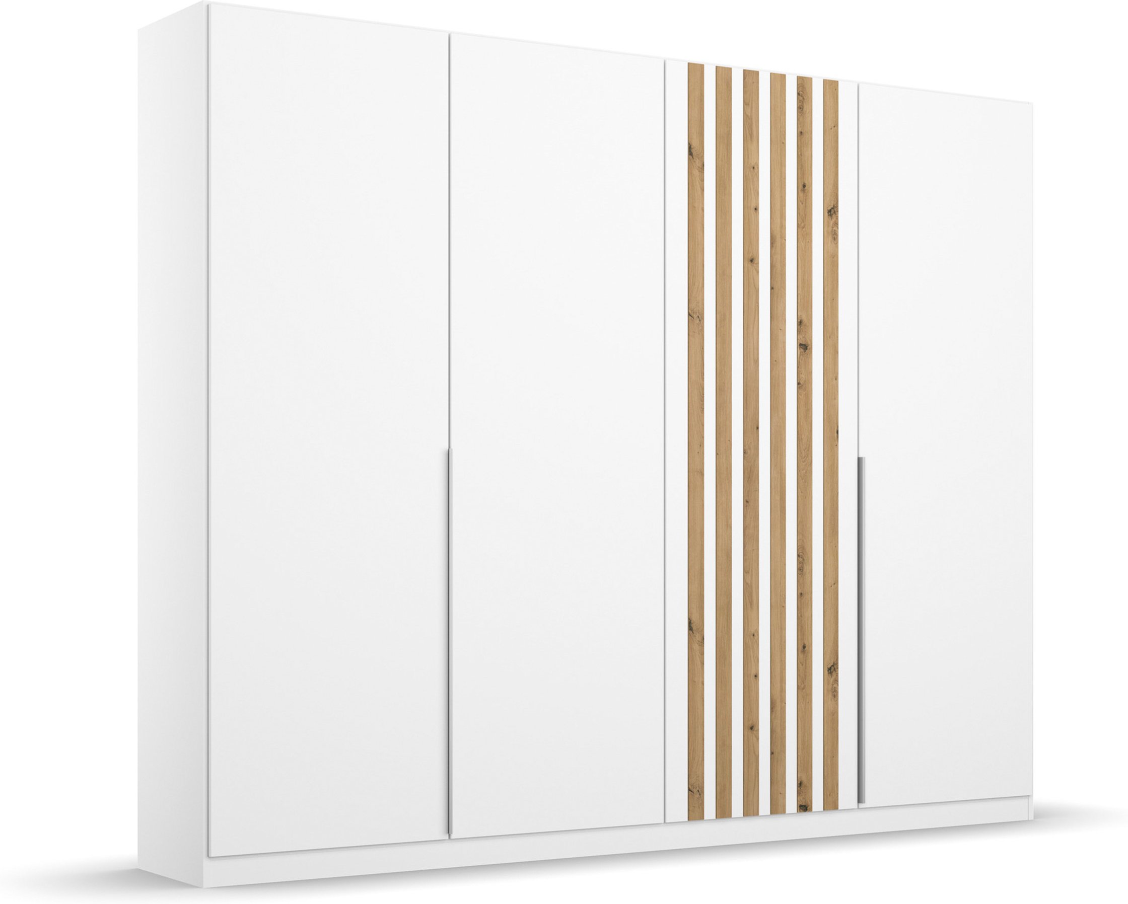 Thumbnail - rauch BLUE Lamella Drehtürenschrank 4-türig (4-türig, alpinweiß, , Abs. Dekor-Druck, 226 x 210 cm (BxH))