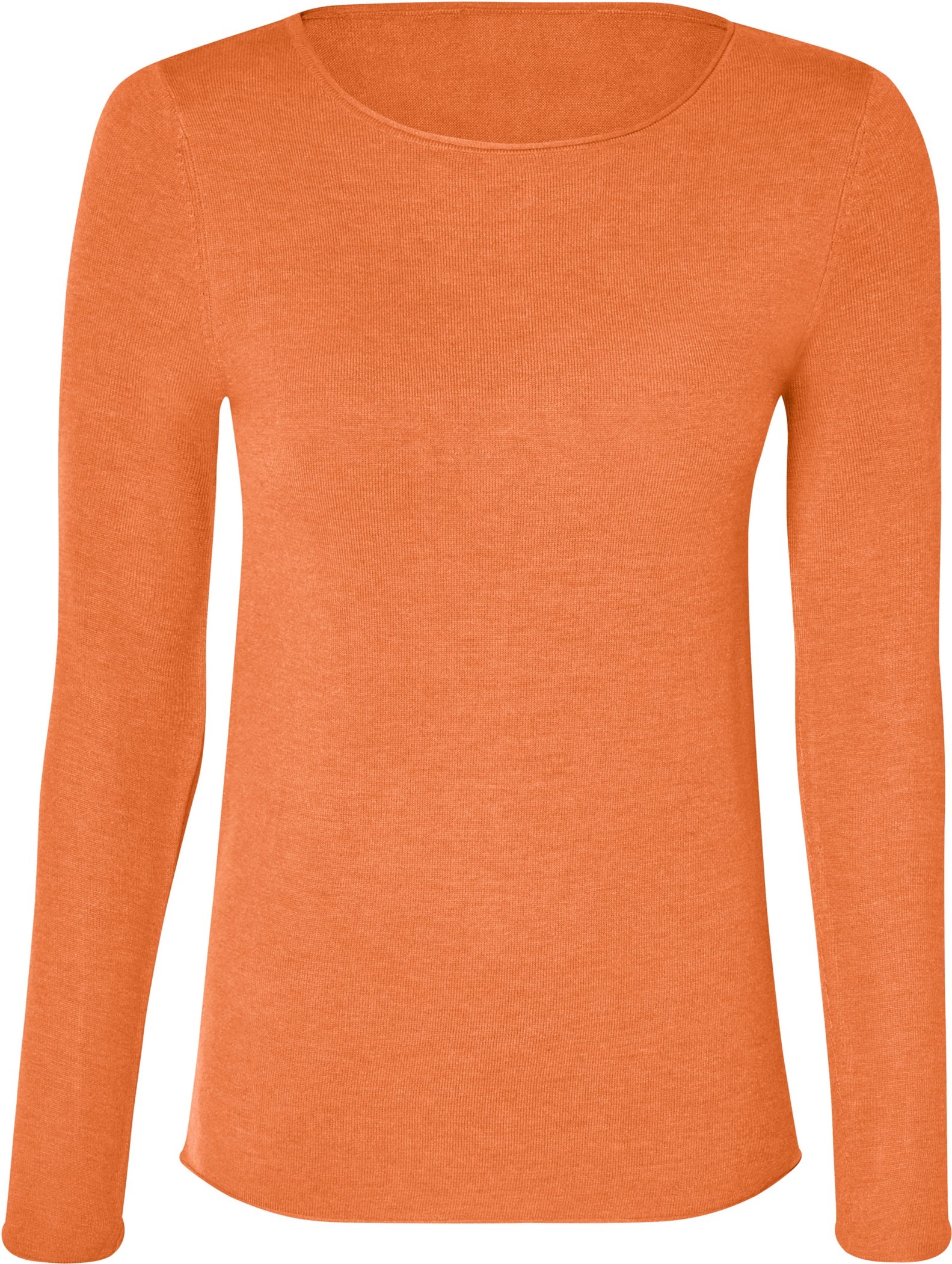 Thumbnail - esmara® Damen Feinstrick-Pullover, körpernah geschnitten (Orange, XS(32/34))