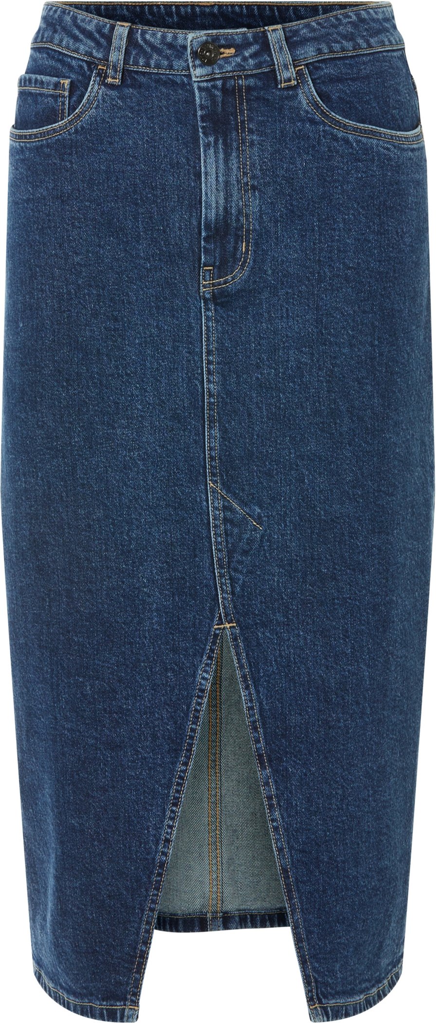 esmara® Damen Jeansrock Midi (Blau, 36)