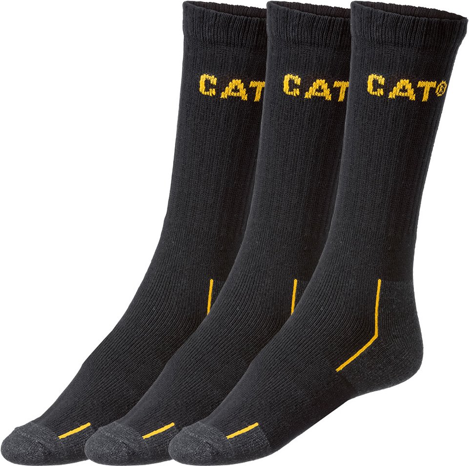 Caterpillar Herren Arbeitssocken (Schwarz, 39-42)