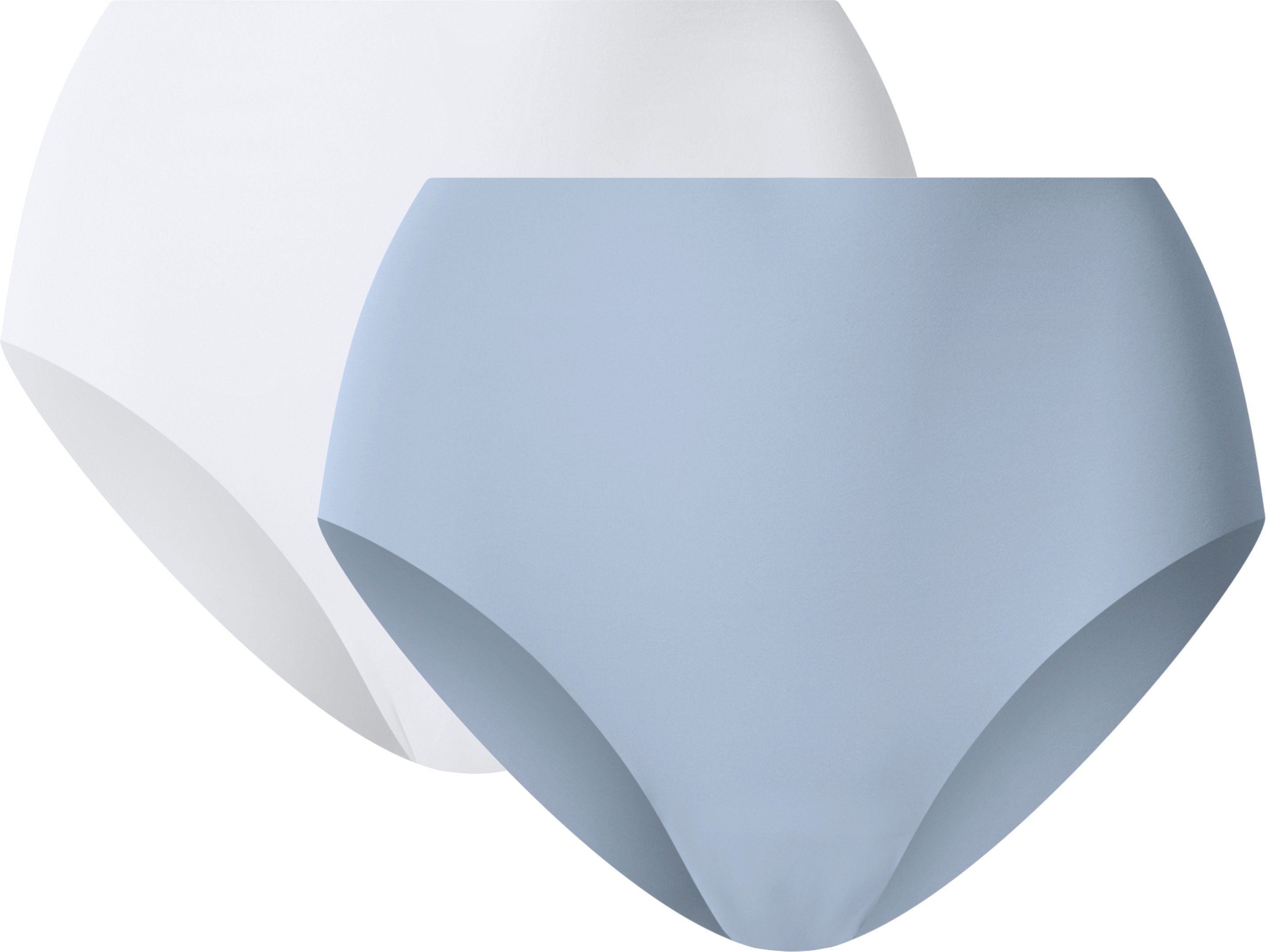 esmara® Damen Bauchwegslip, 2 Stück (Blau/Weiß, XS(32/34))