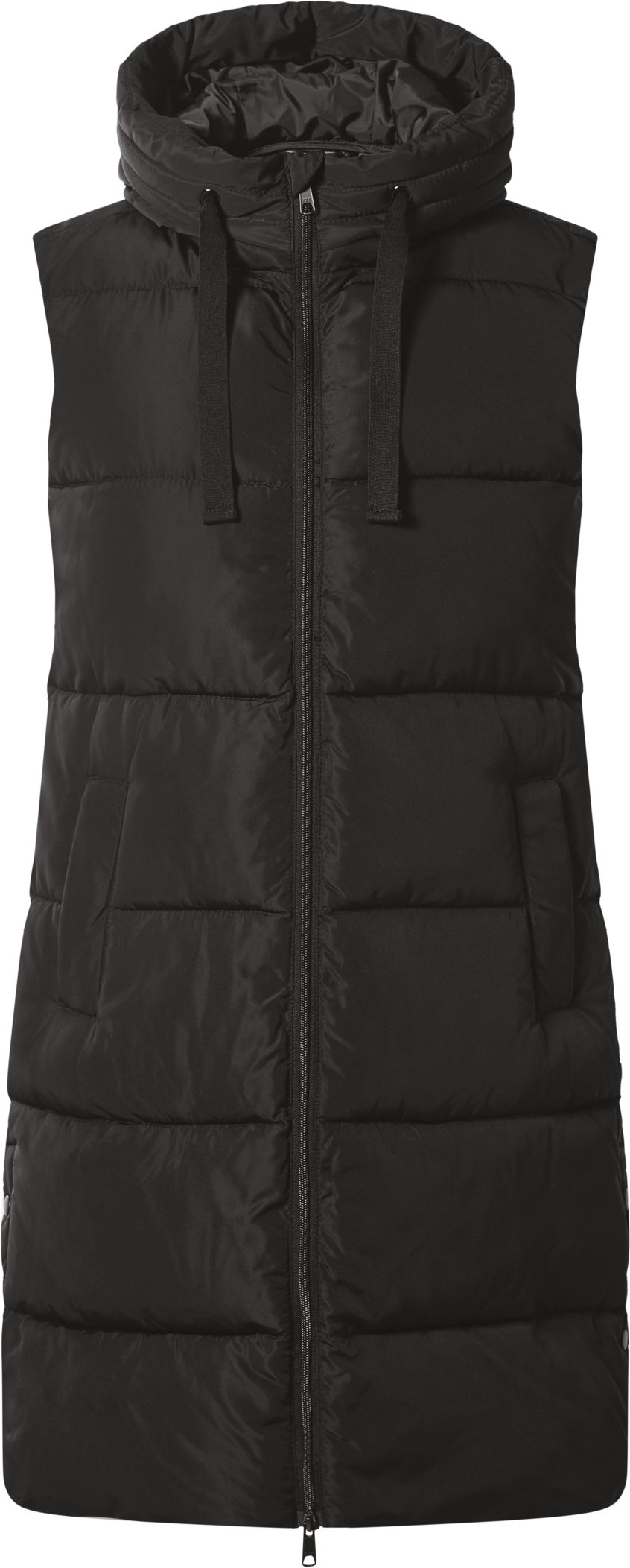 esmara® Damen Steppweste lang (Schwarz, M(40/42))