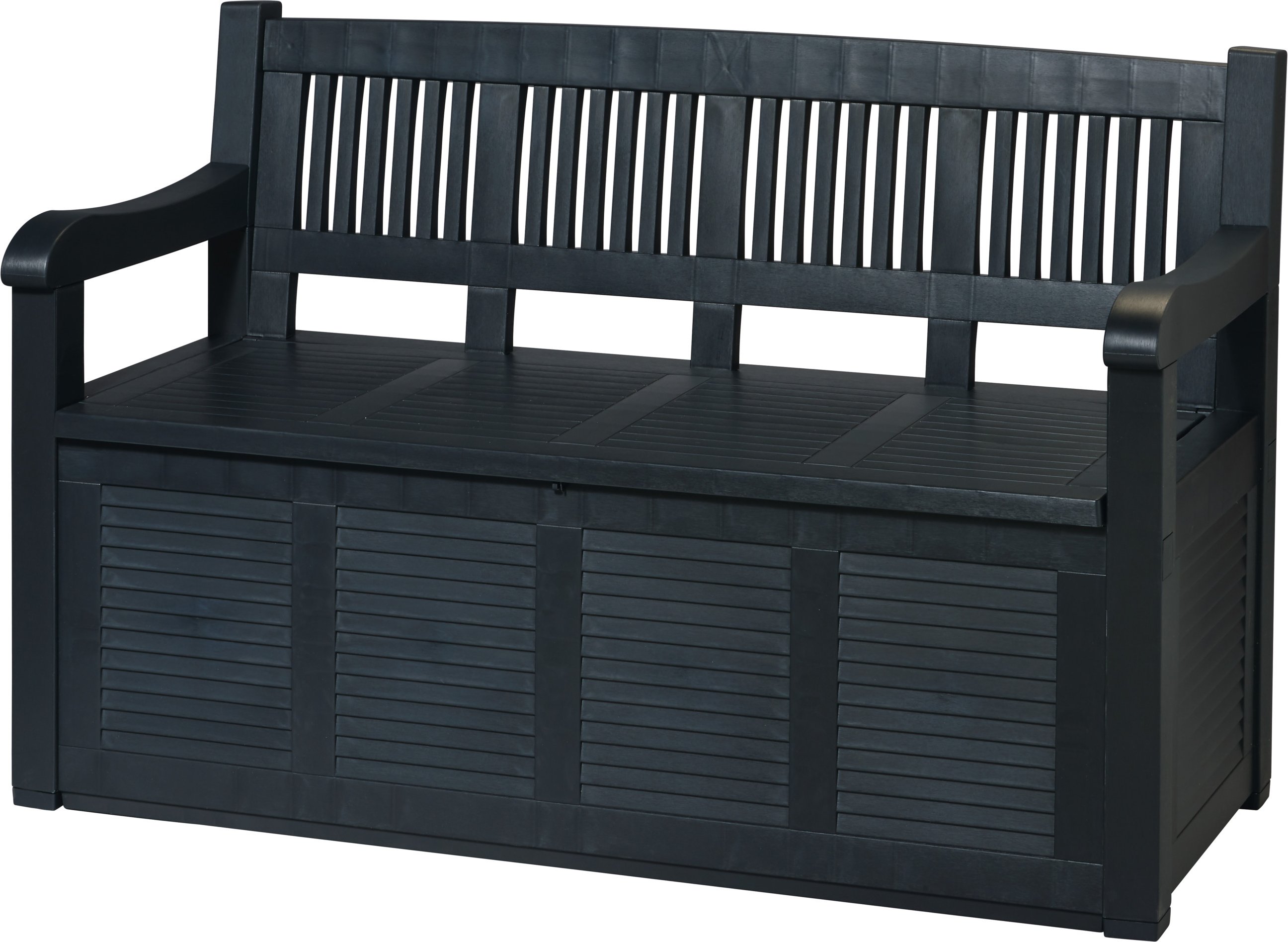 LIVARNO home Gartenbank, B 130 x T 60 x H 85 cm, anthrazit