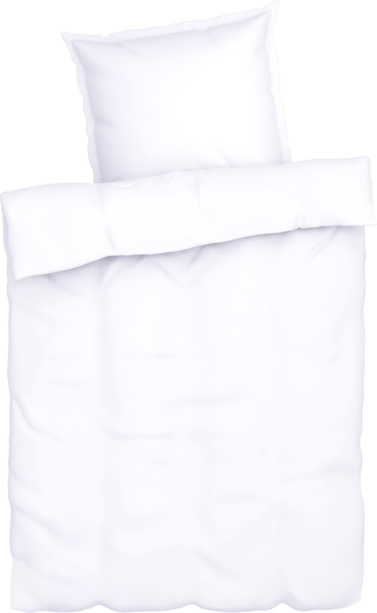 LIVARNO home Lyocell-Satin-Bettwäsche, 155 x 220 cm (Weiß)