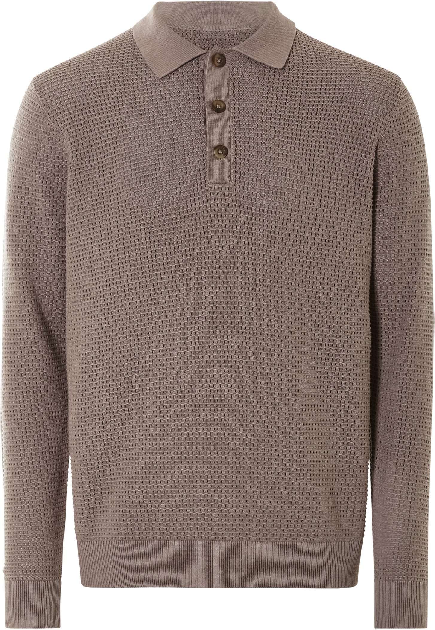 Thumbnail - LIVERGY® Herren Poloshirt langarm (Braun, L (52/54))