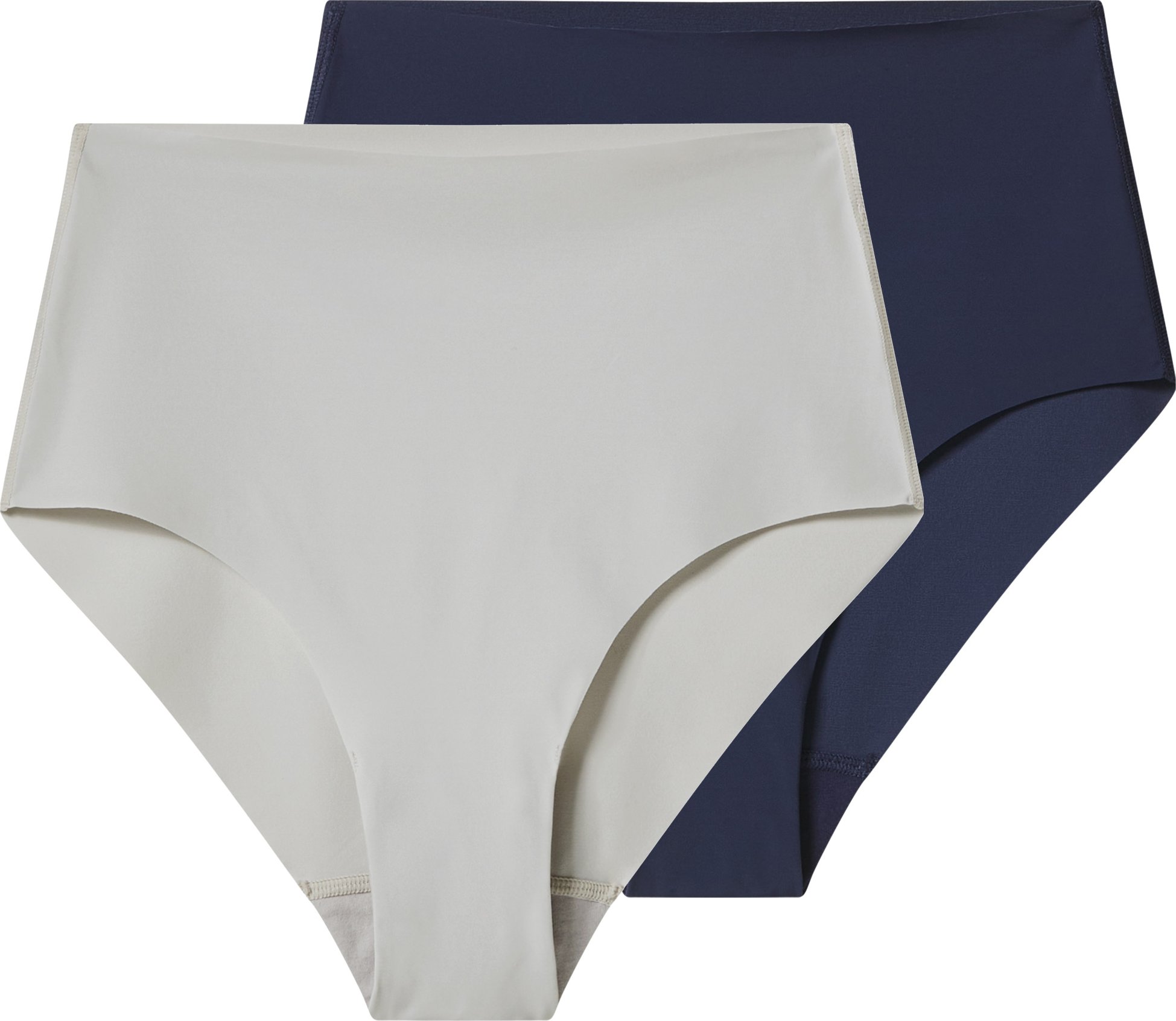 esmara® Damen Lasercut-Bauchwegslips, 2 Stück (navy/grau, XL(48/50))