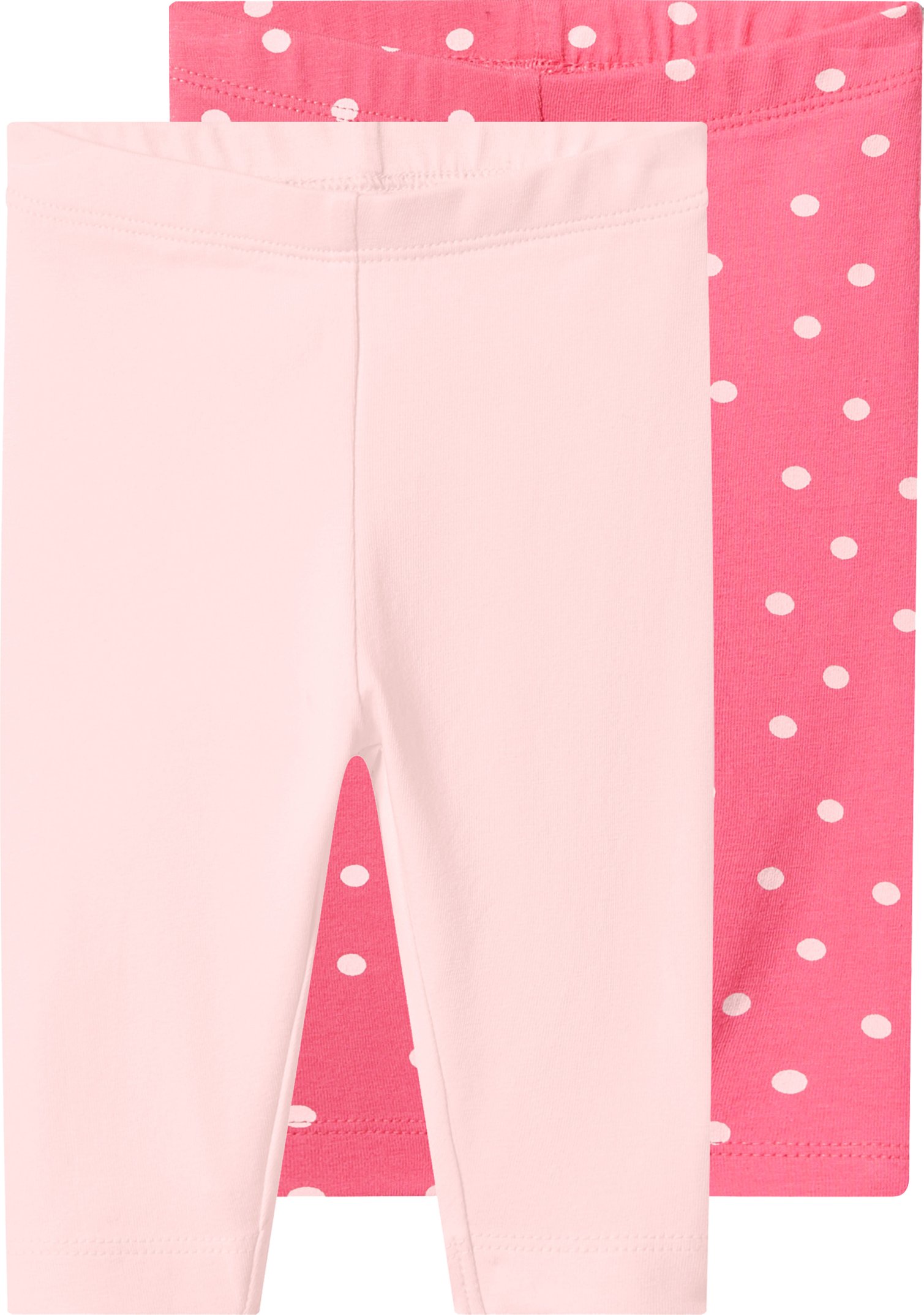 lupilu® Baby Mädchen Leggings, 2 Stück (rosa/pink, 62/68)