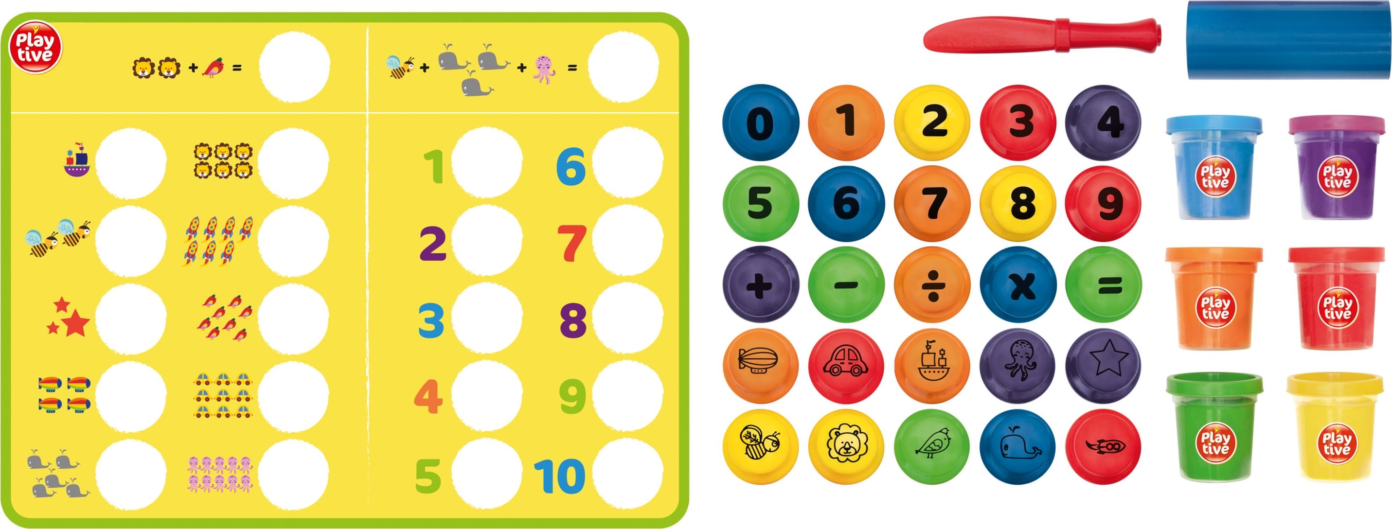 Playtive Knete Lernspiele (Rechnen)